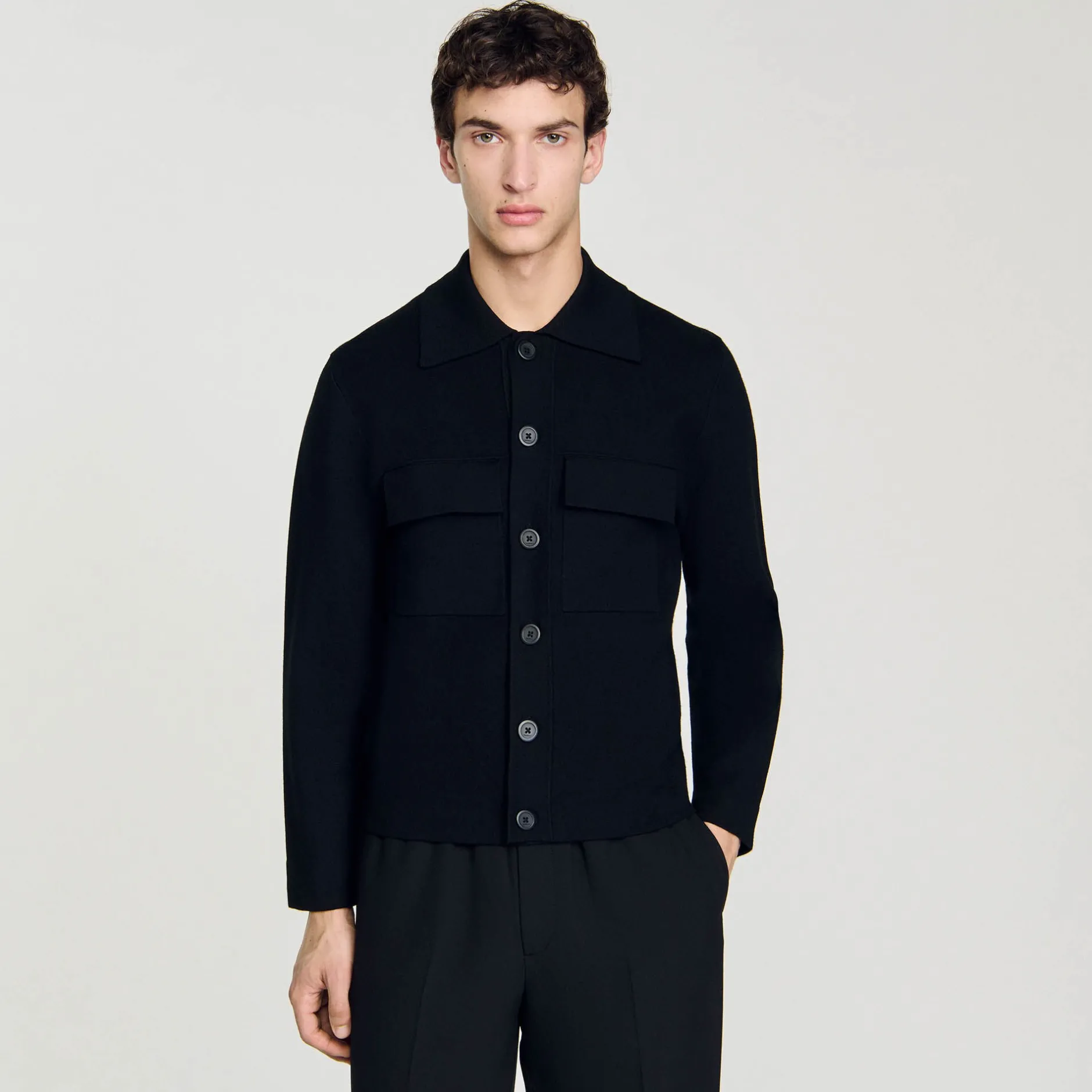 Homme SANDRO Blouson En Maille