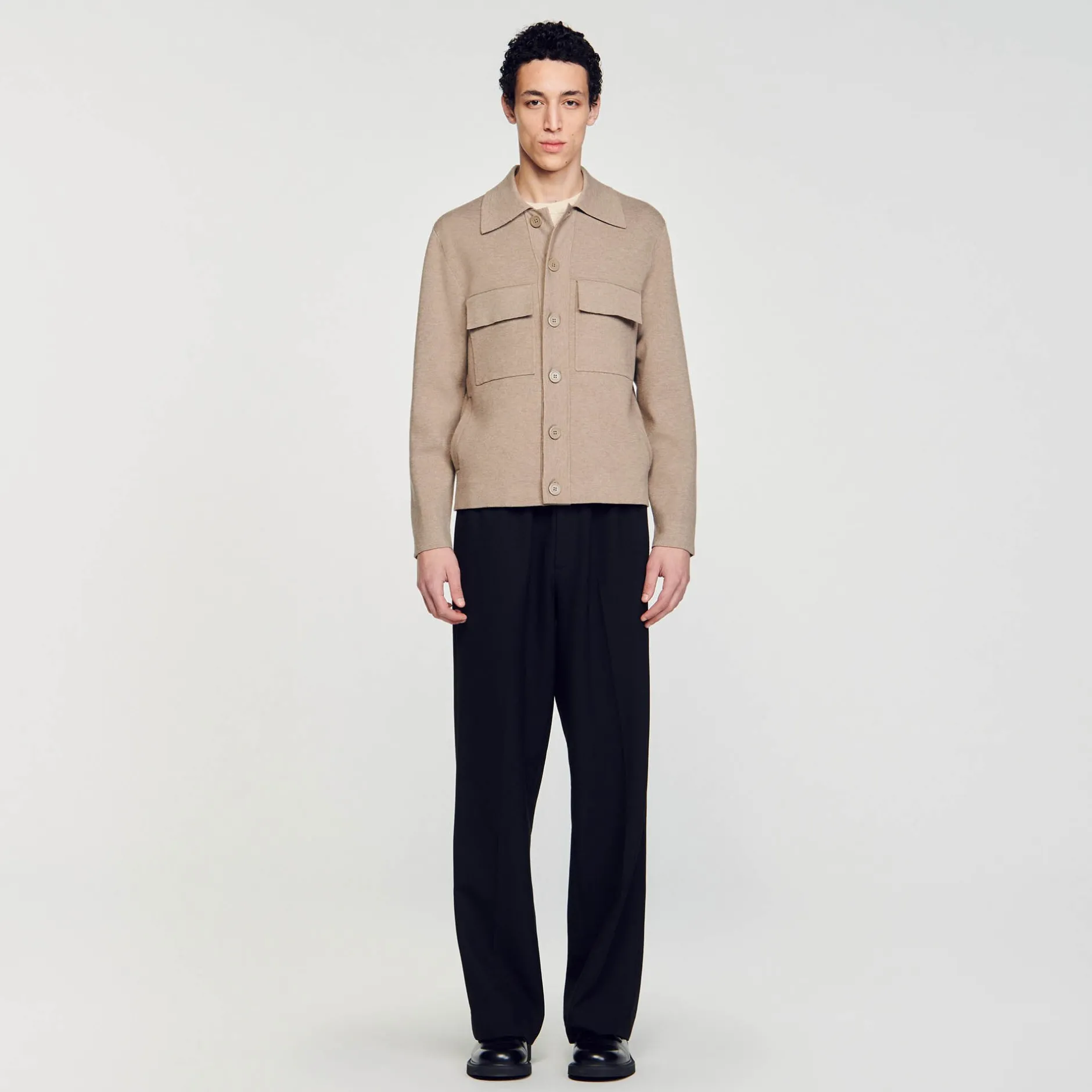 Homme SANDRO Blouson En Maille
