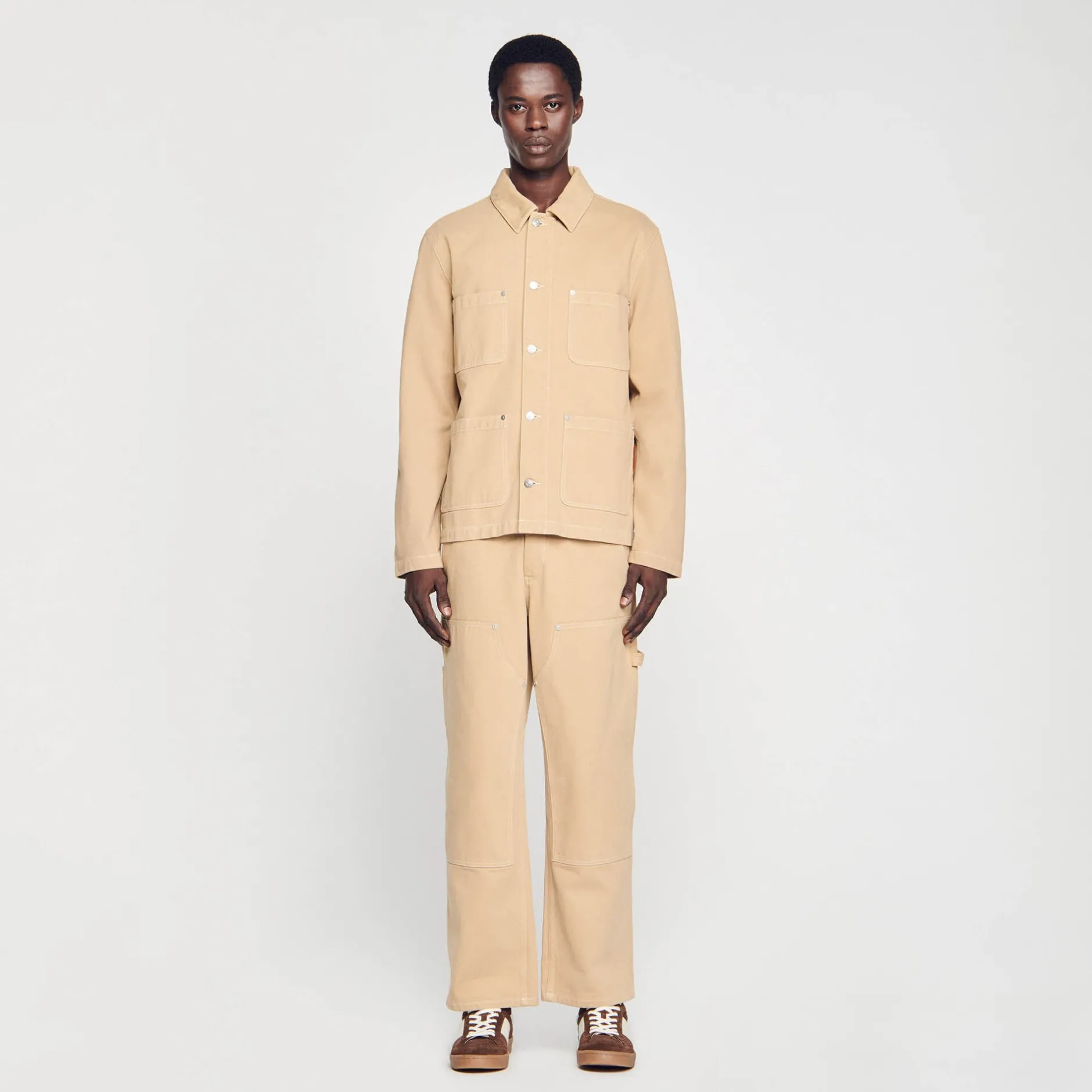 Homme SANDRO Blouson Worker En Denim