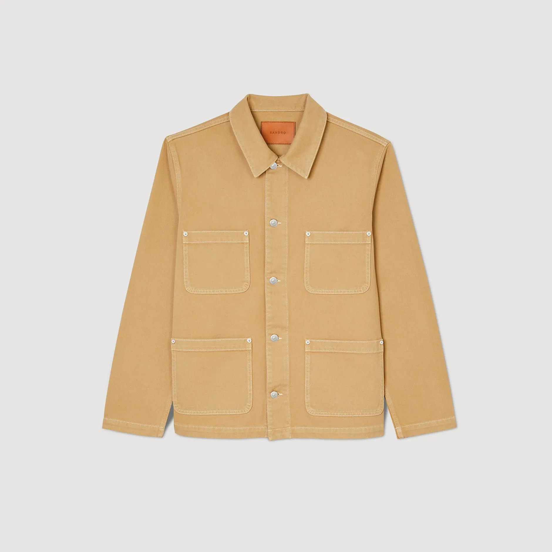 Homme SANDRO Blouson Worker En Denim