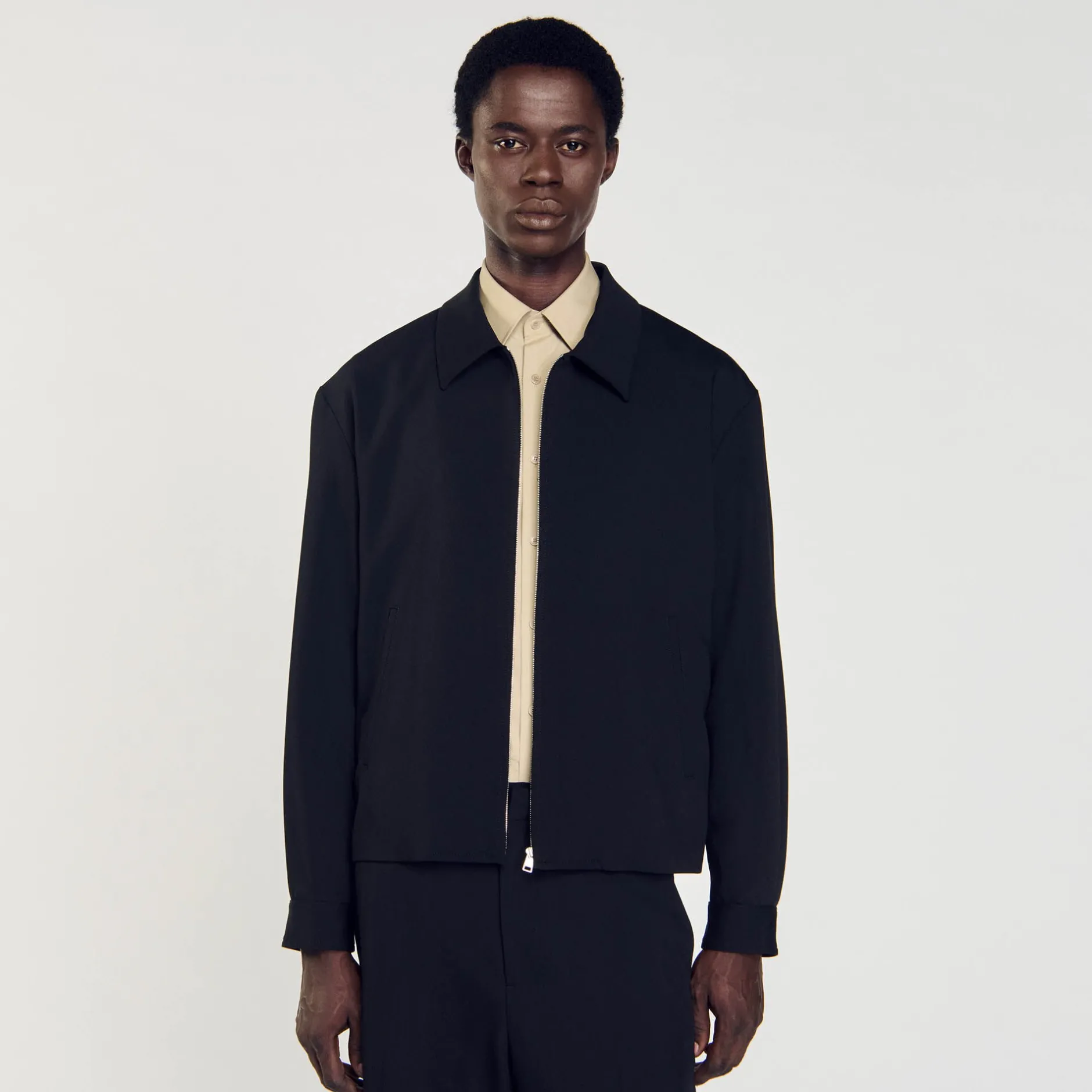 Homme SANDRO Blouson Zippé