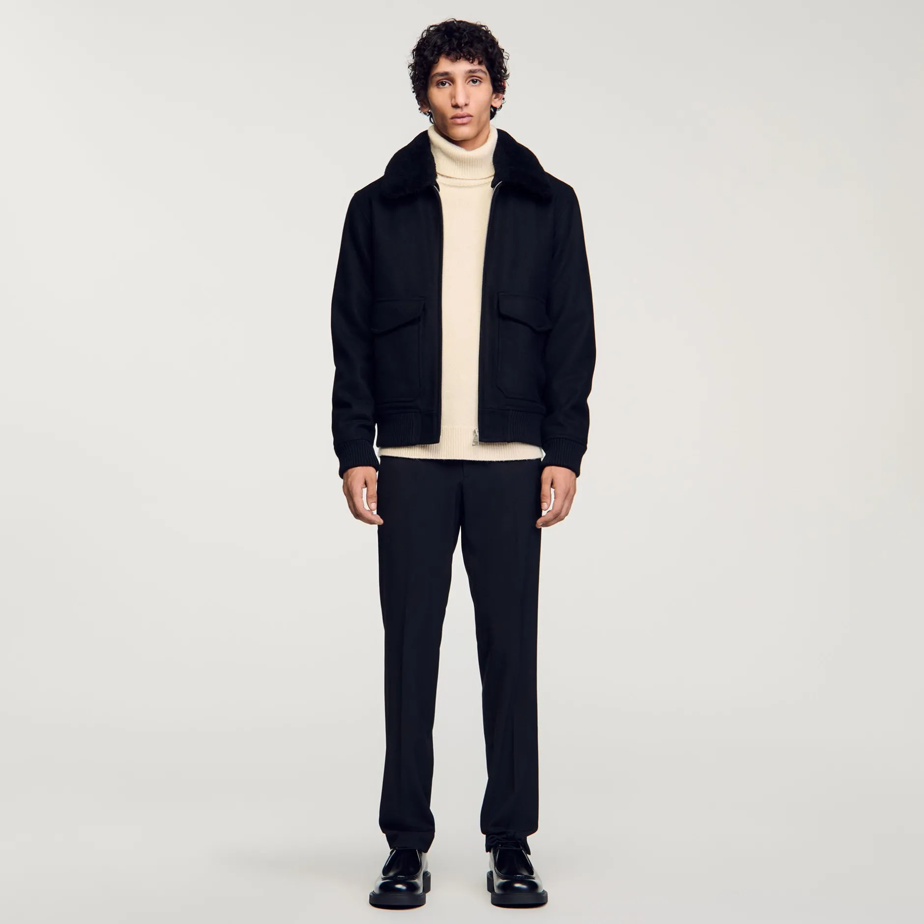 Homme SANDRO Blouson Zippé