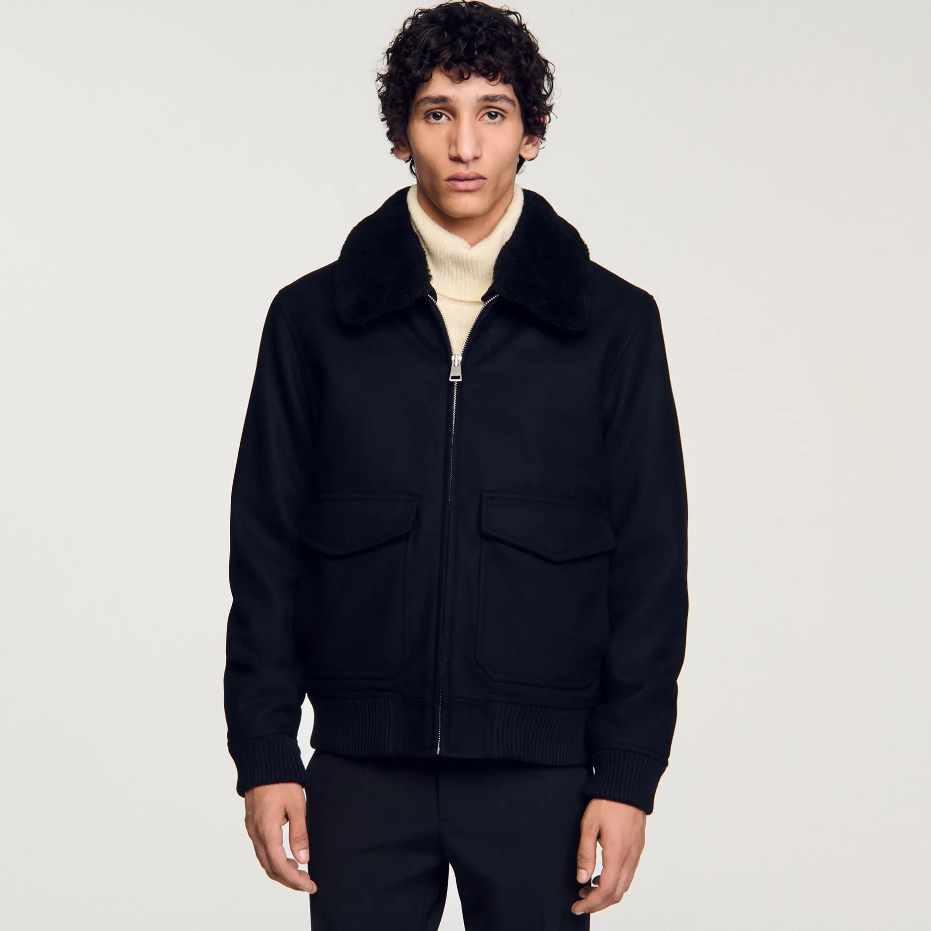 Homme SANDRO Blouson Zippé