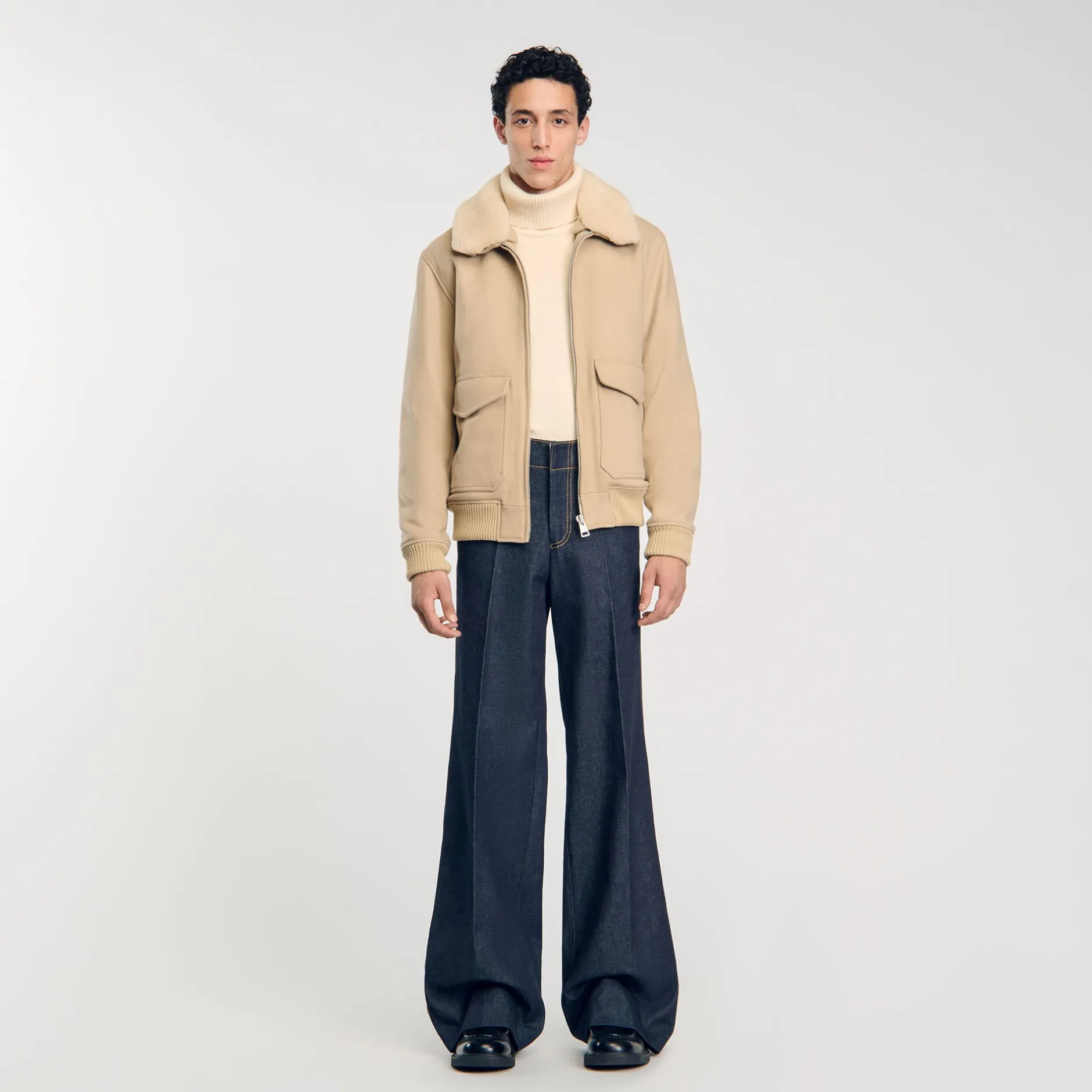 Homme SANDRO Blouson Zippé