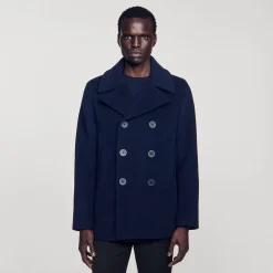 Homme SANDRO Caban En Laine