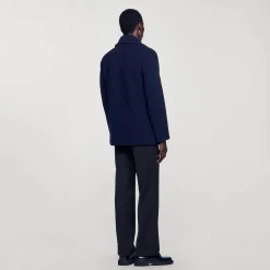 Homme SANDRO Caban En Laine