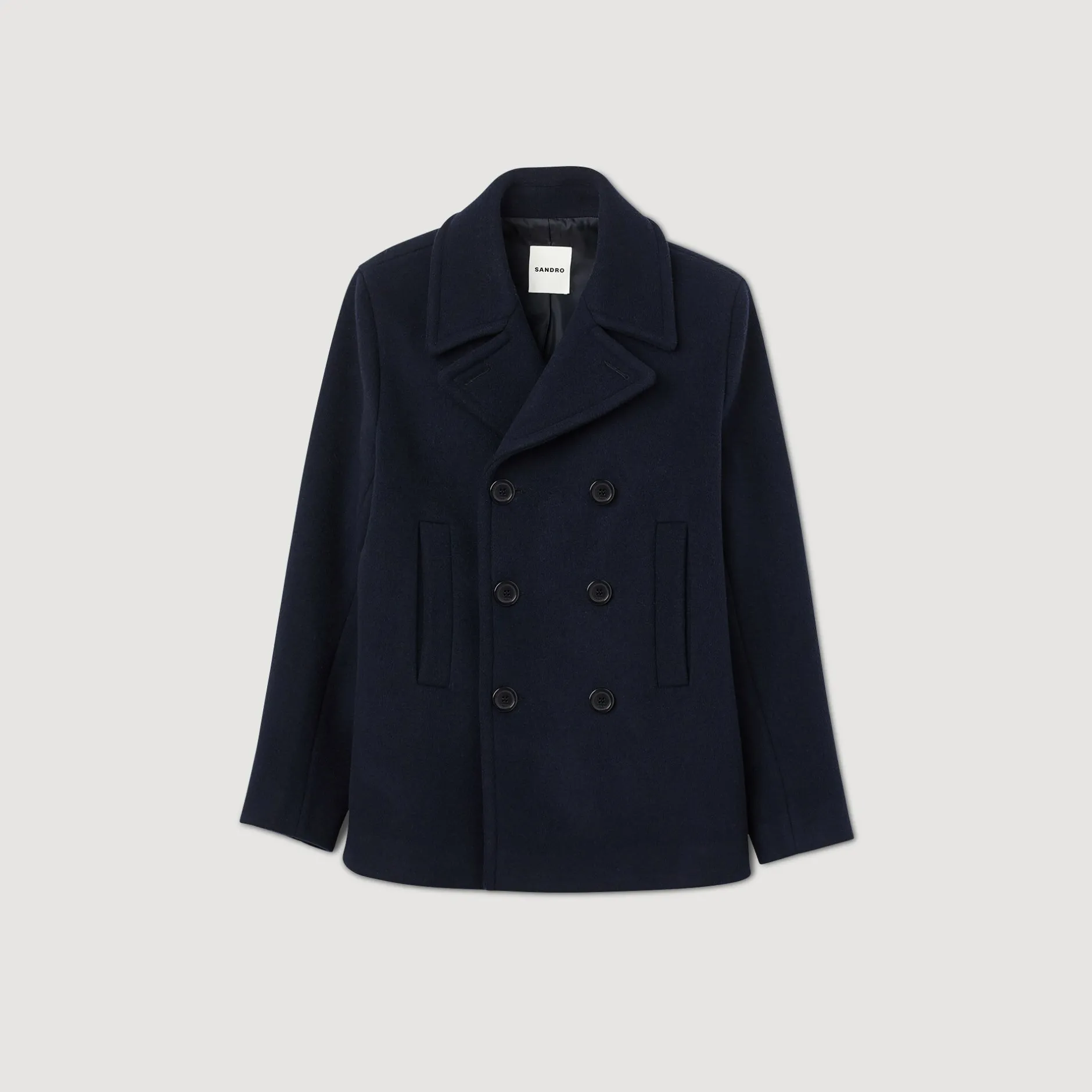 Homme SANDRO Caban En Laine