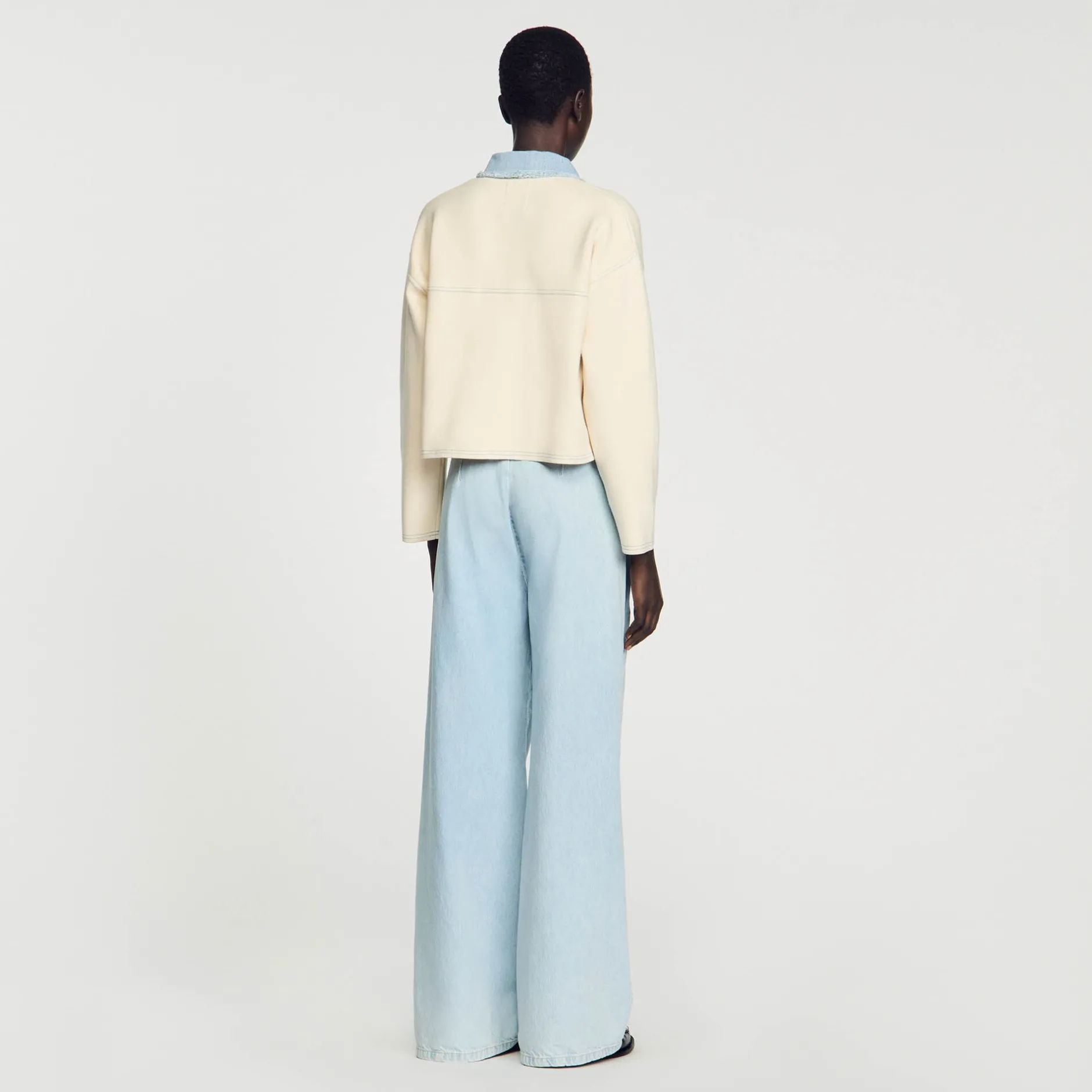 Femme SANDRO Cardicoat Oversize Bimatières
