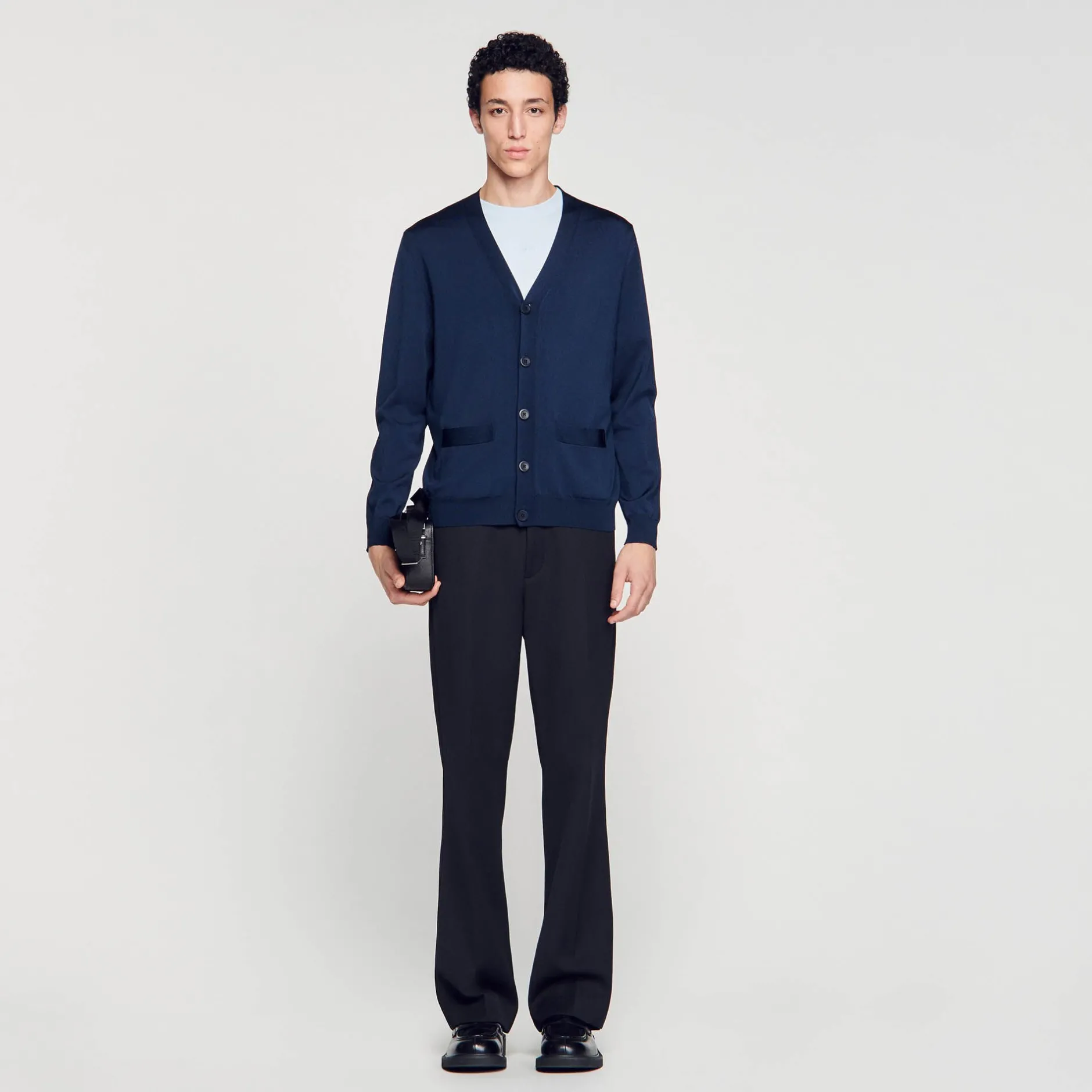 Homme SANDRO Cardigan En Maille