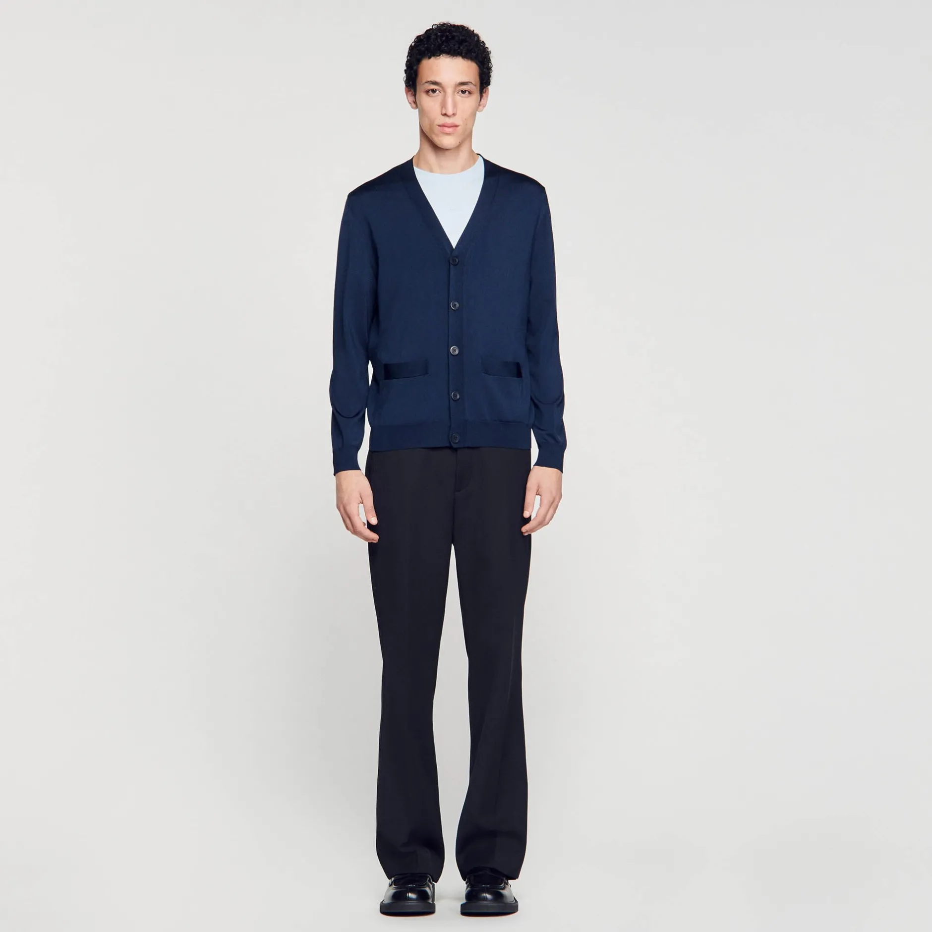 Homme SANDRO Cardigan En Maille