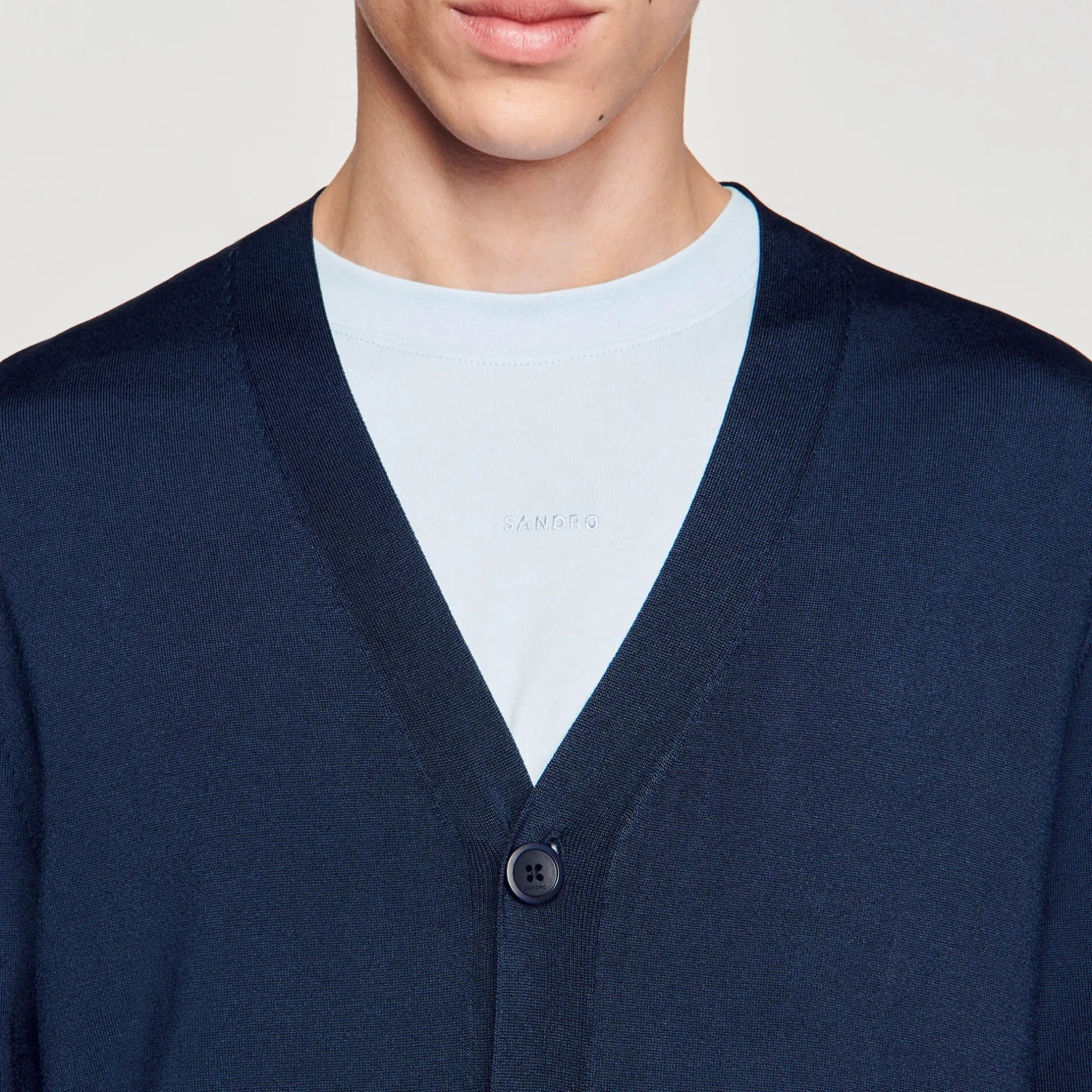 Homme SANDRO Cardigan En Maille
