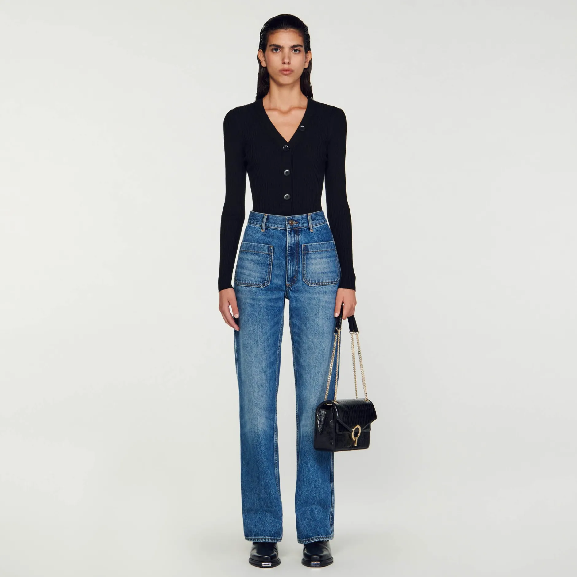 Femme SANDRO Cardigan En Viscose Certifiée