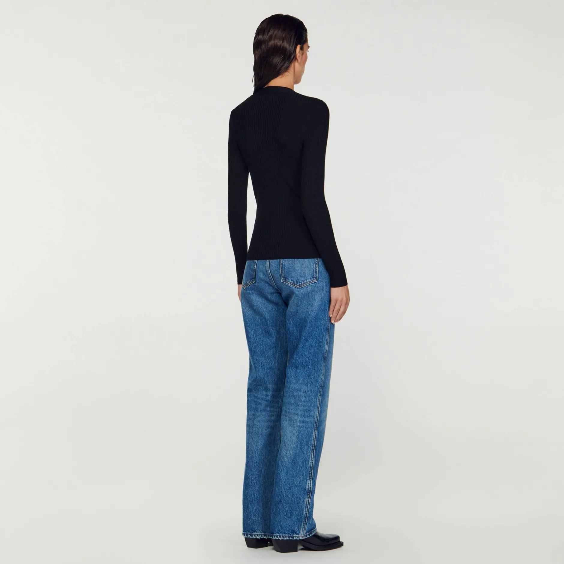 Femme SANDRO Cardigan En Viscose Certifiée
