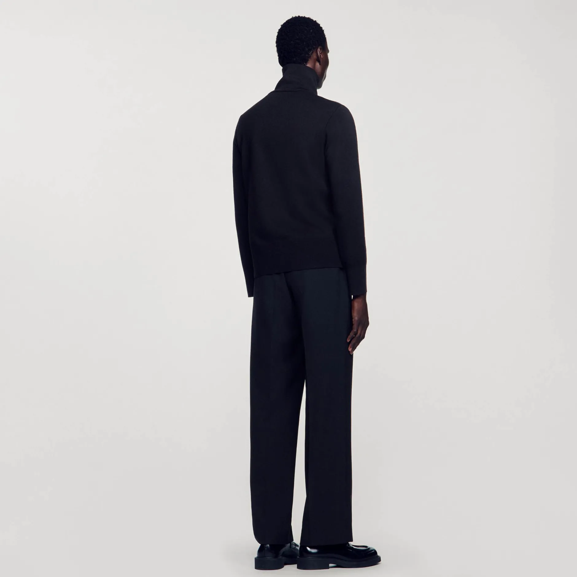 Homme SANDRO Cardigan Zippé En Laine