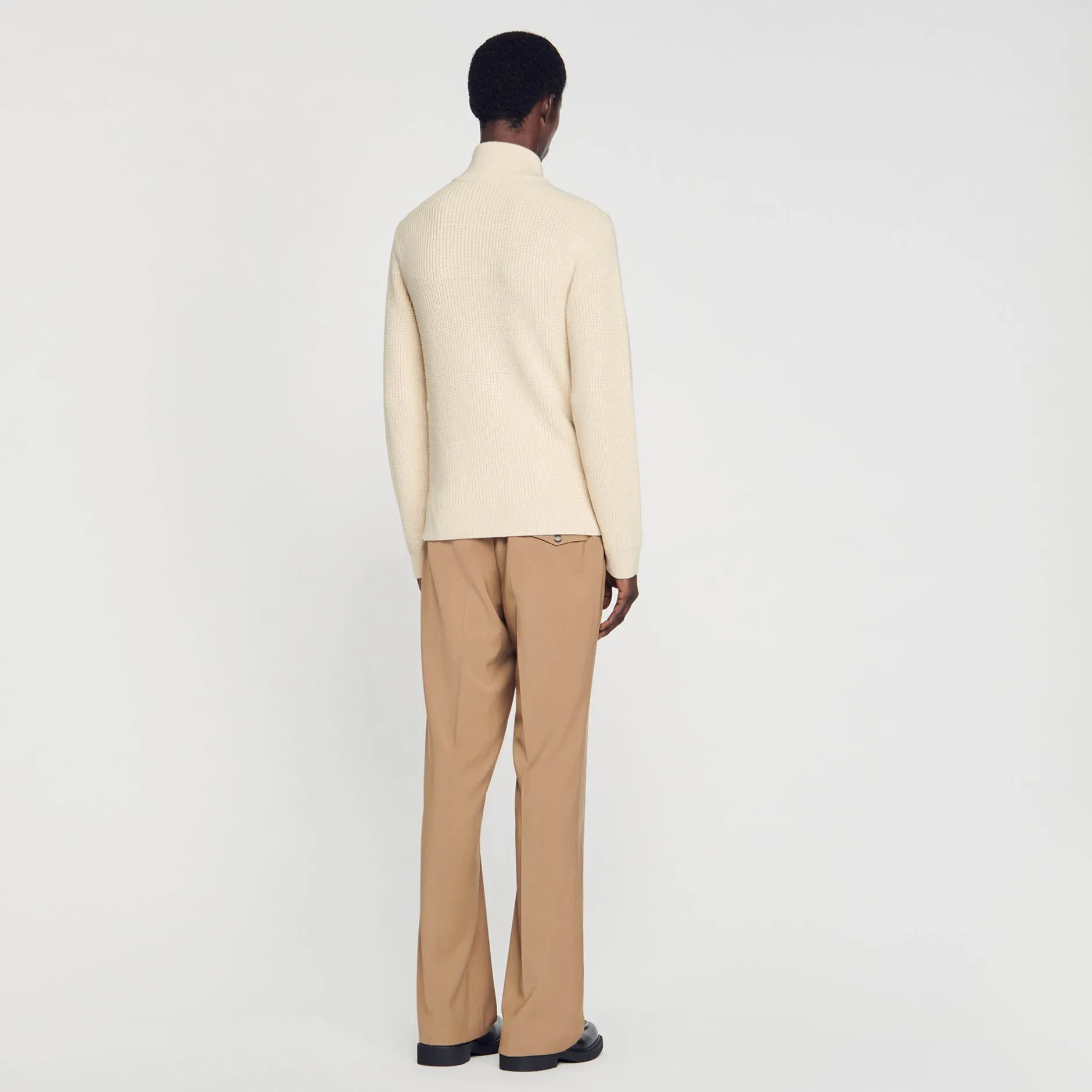 Homme SANDRO Cardigan Zippé En Maille