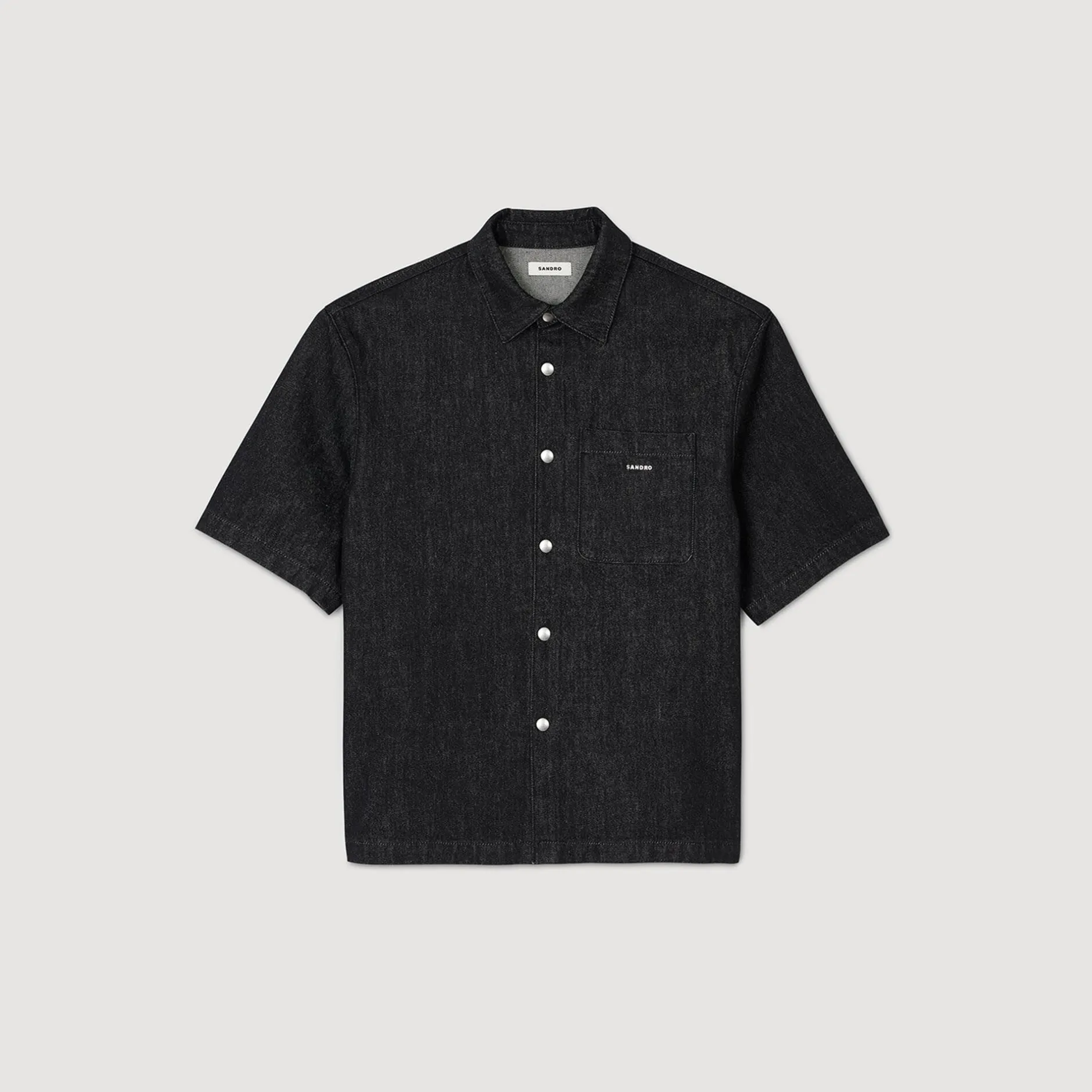 Homme SANDRO Chemise En Denim Brut