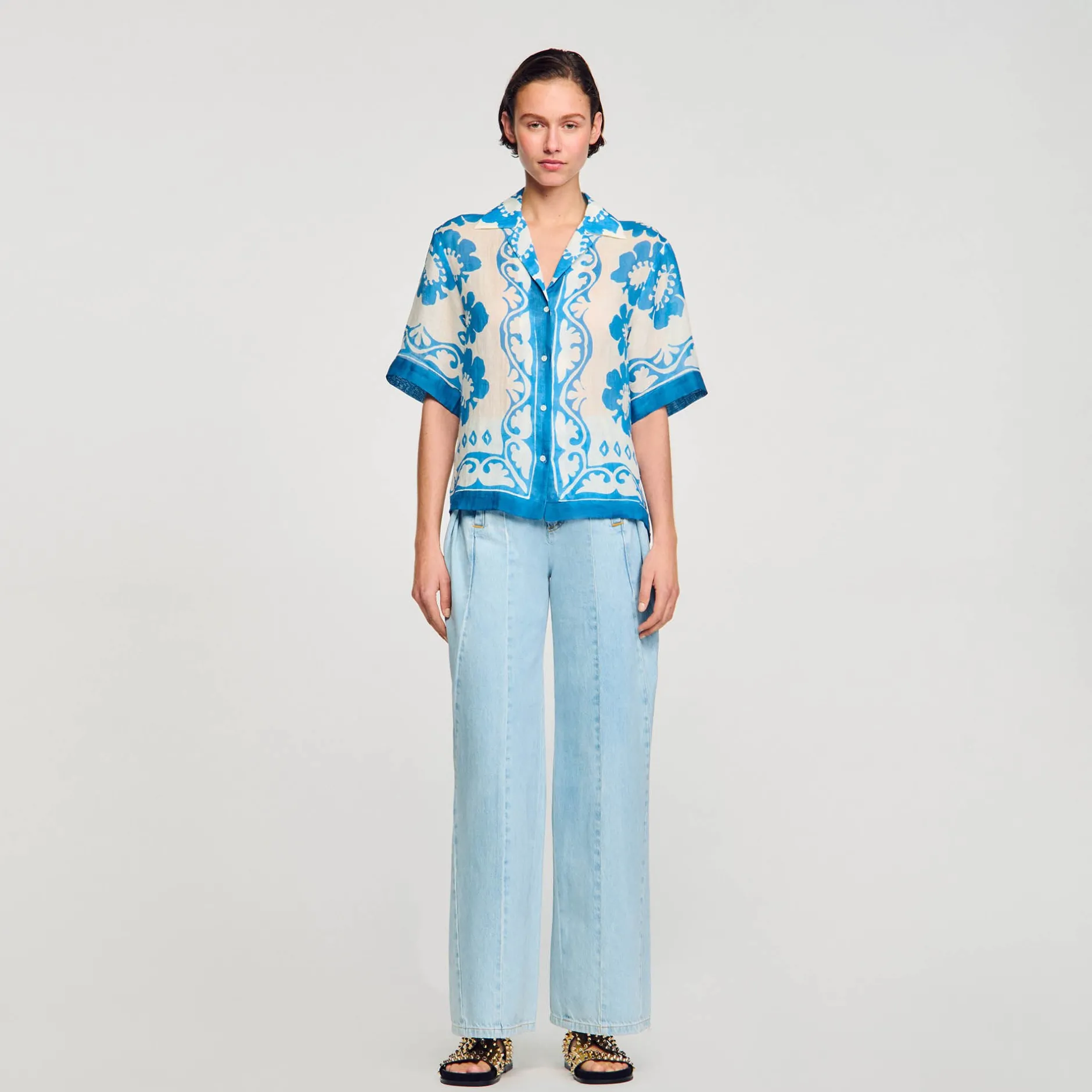 Femme SANDRO Chemise Imprimée
