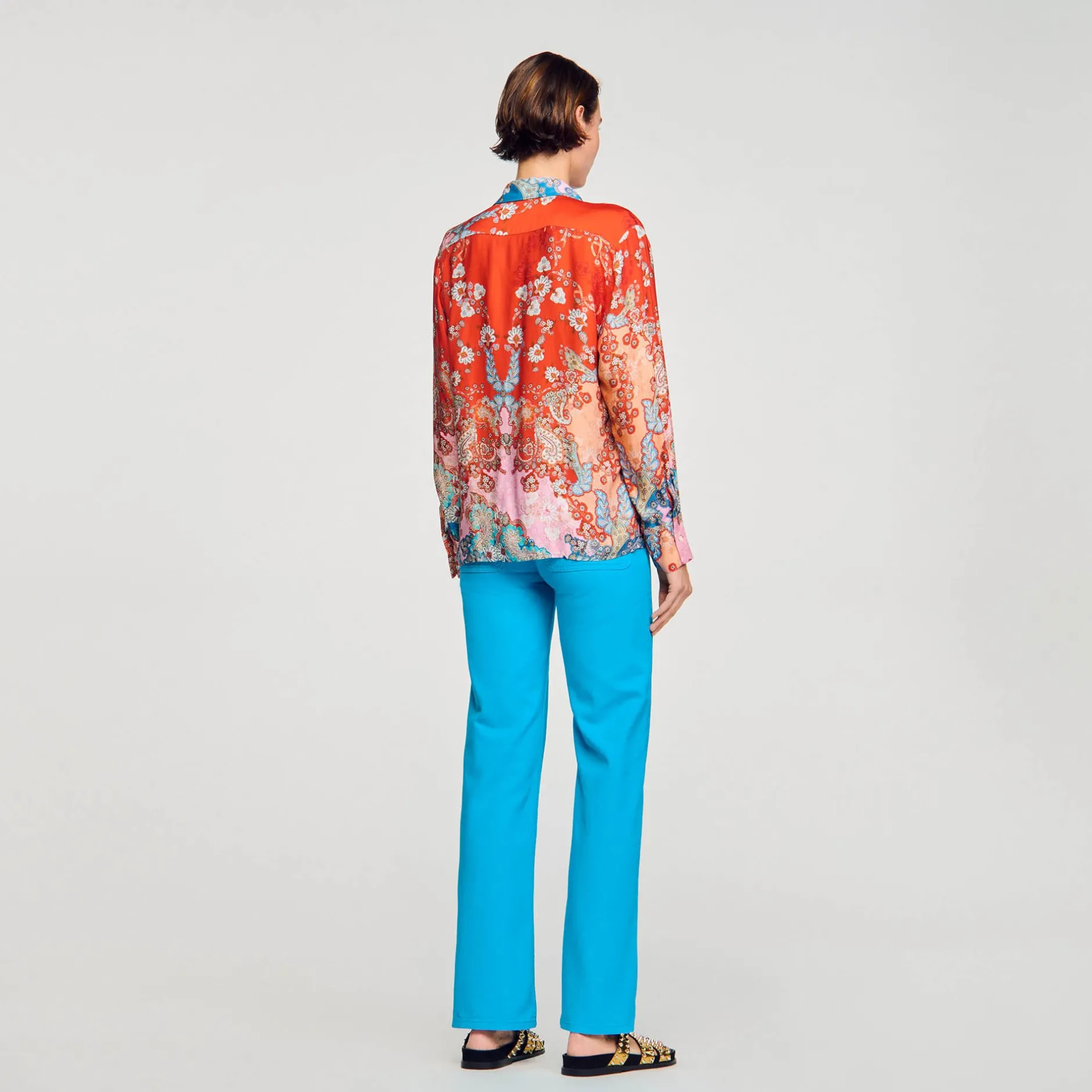 Femme SANDRO Chemise Imprimée