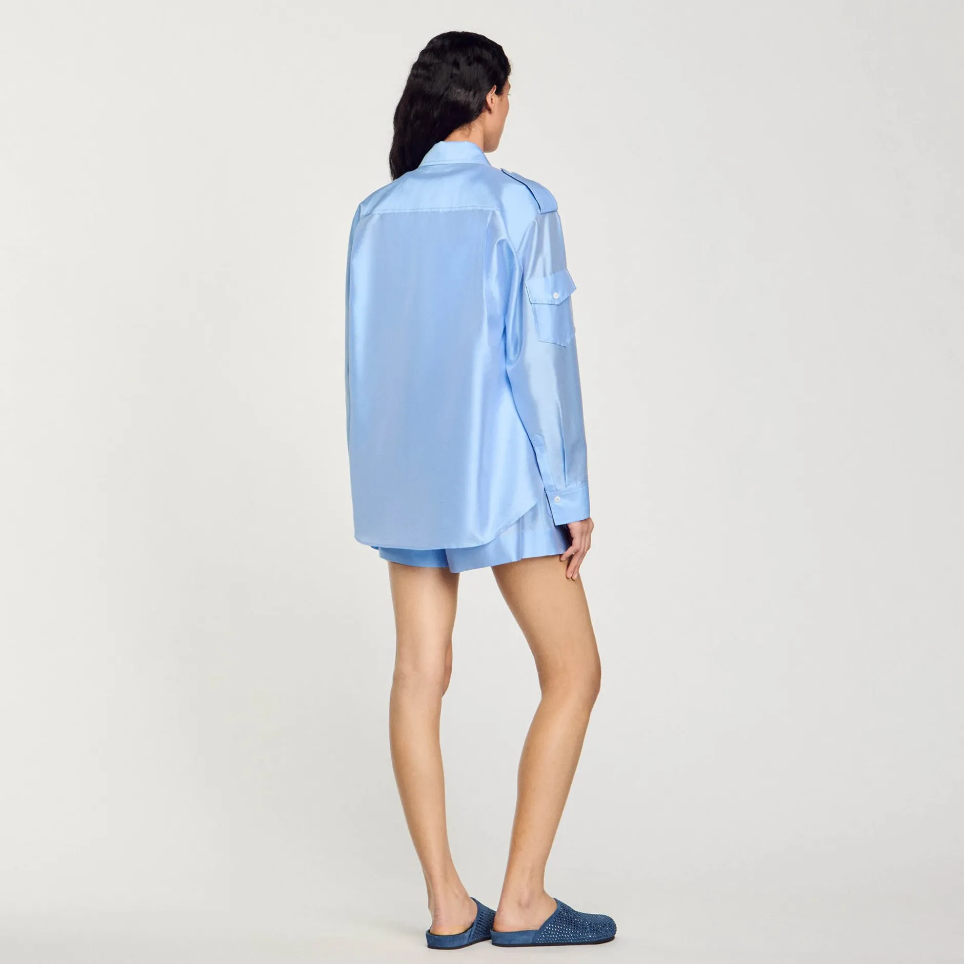Femme SANDRO Chemise Large Satinée