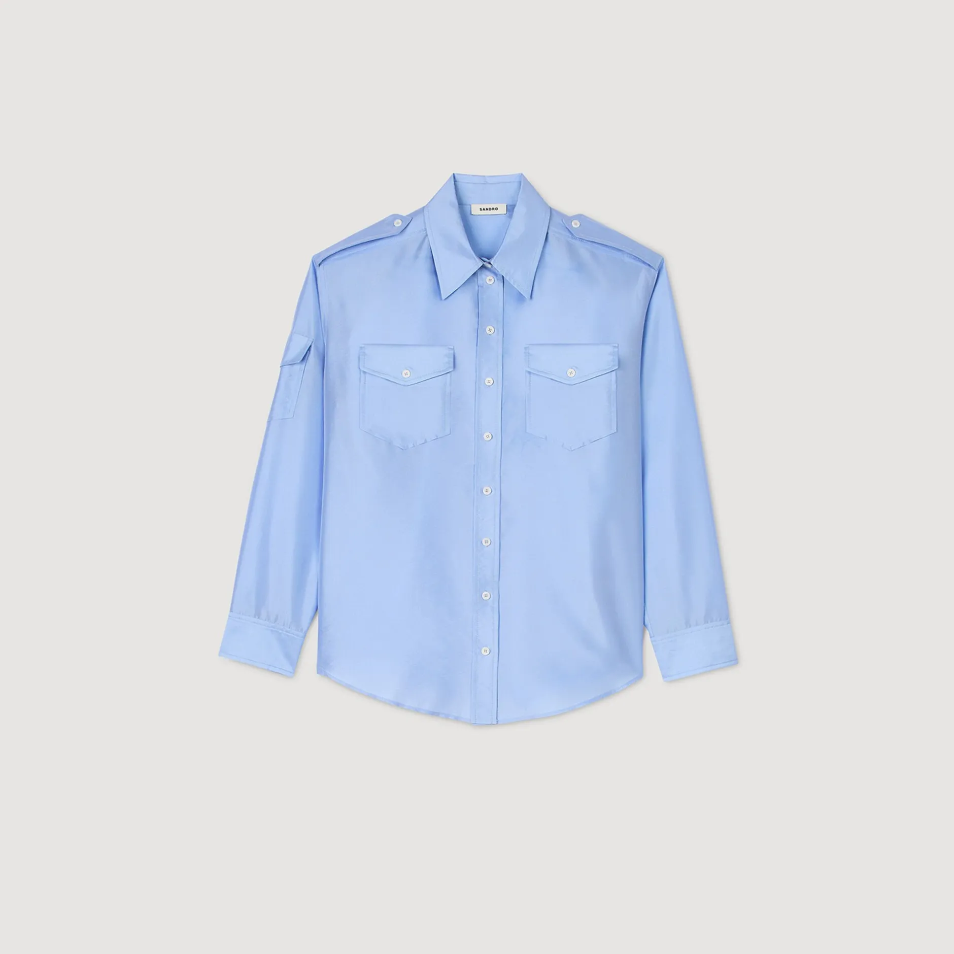 Femme SANDRO Chemise Large Satinée