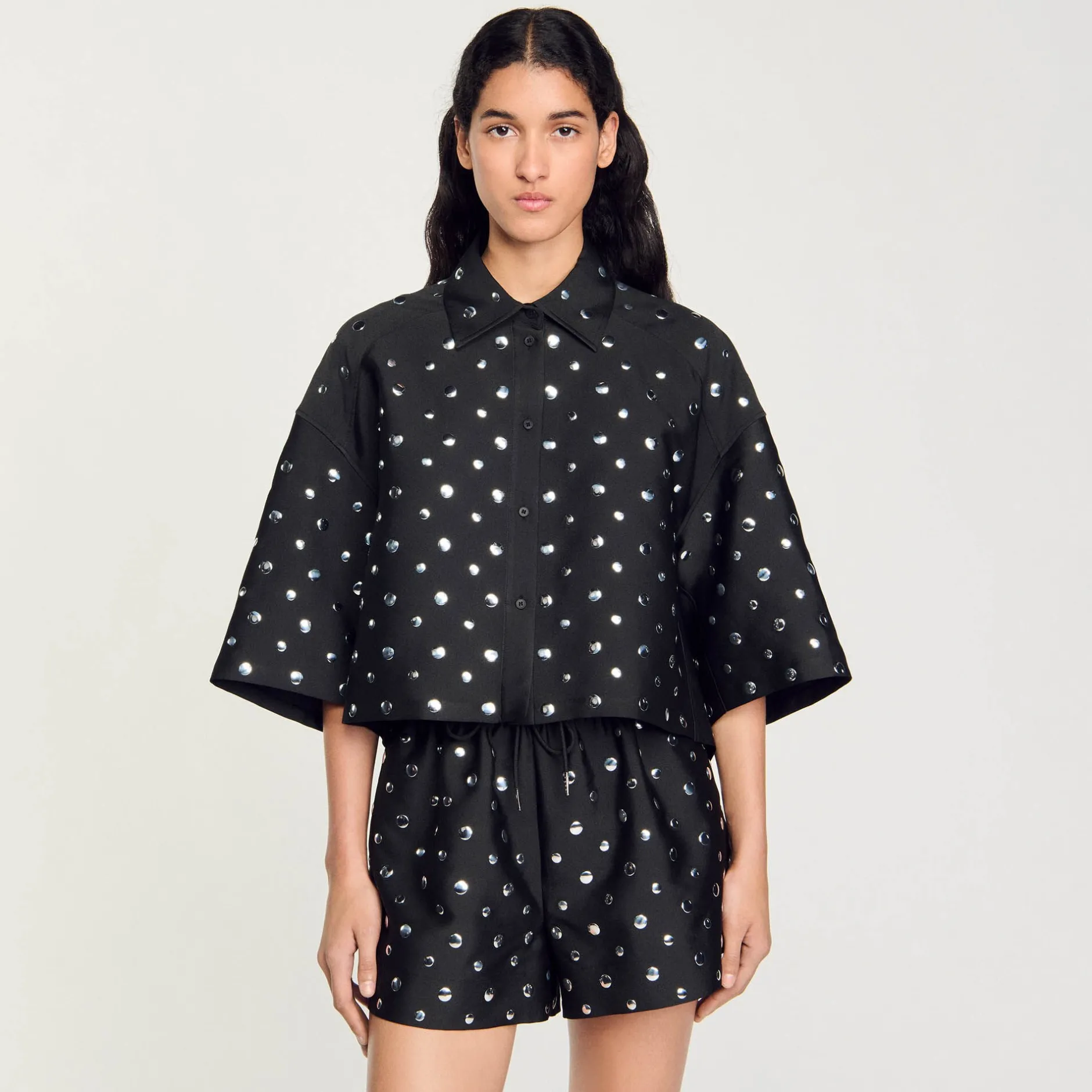 Femme SANDRO Chemise Ornée De Pastilles