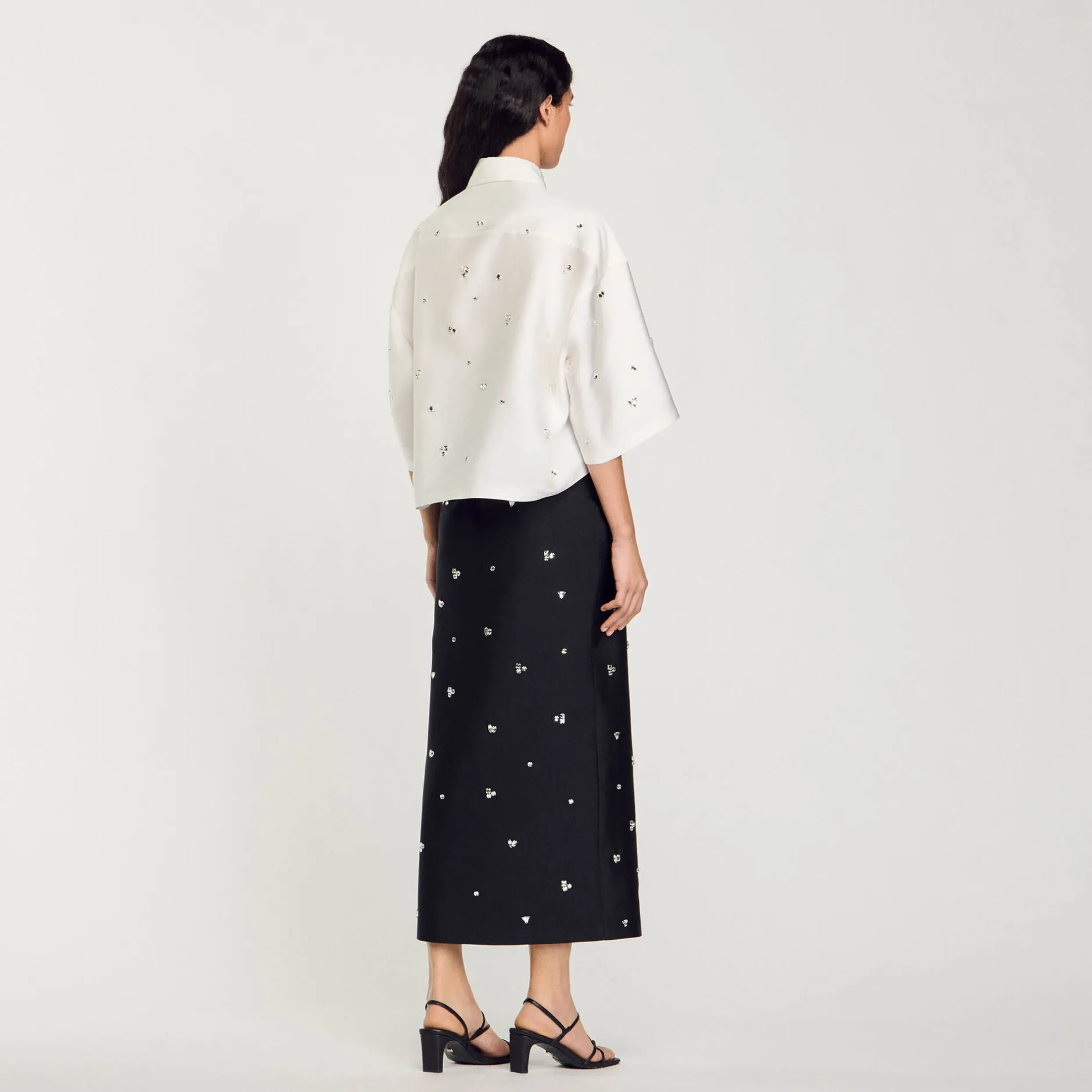 Femme SANDRO Chemise Ornée De Strass