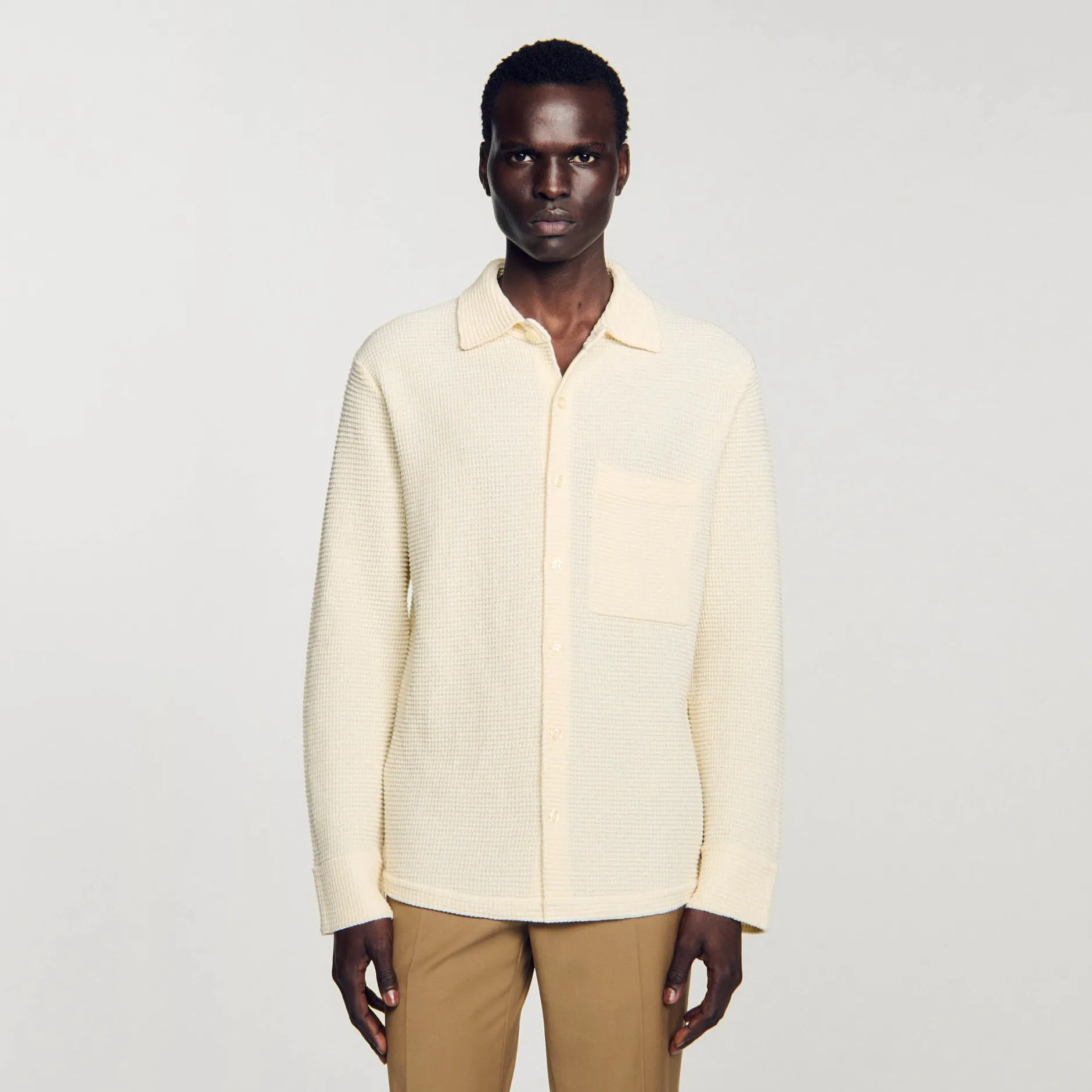 Homme SANDRO Chemise Oversize En Maille