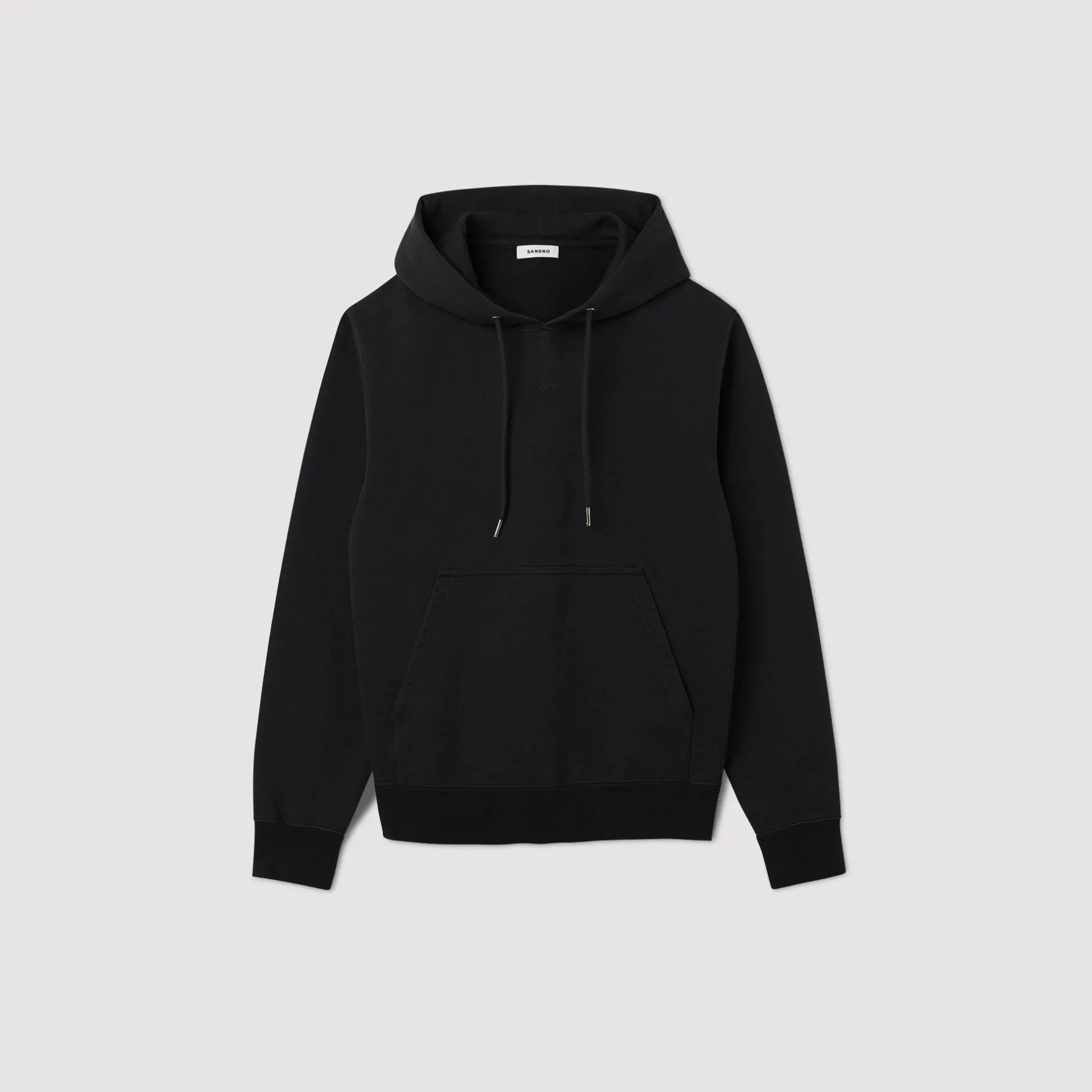 Femme/Homme SANDRO Hoodie Homme Brodé En Coton Biologique