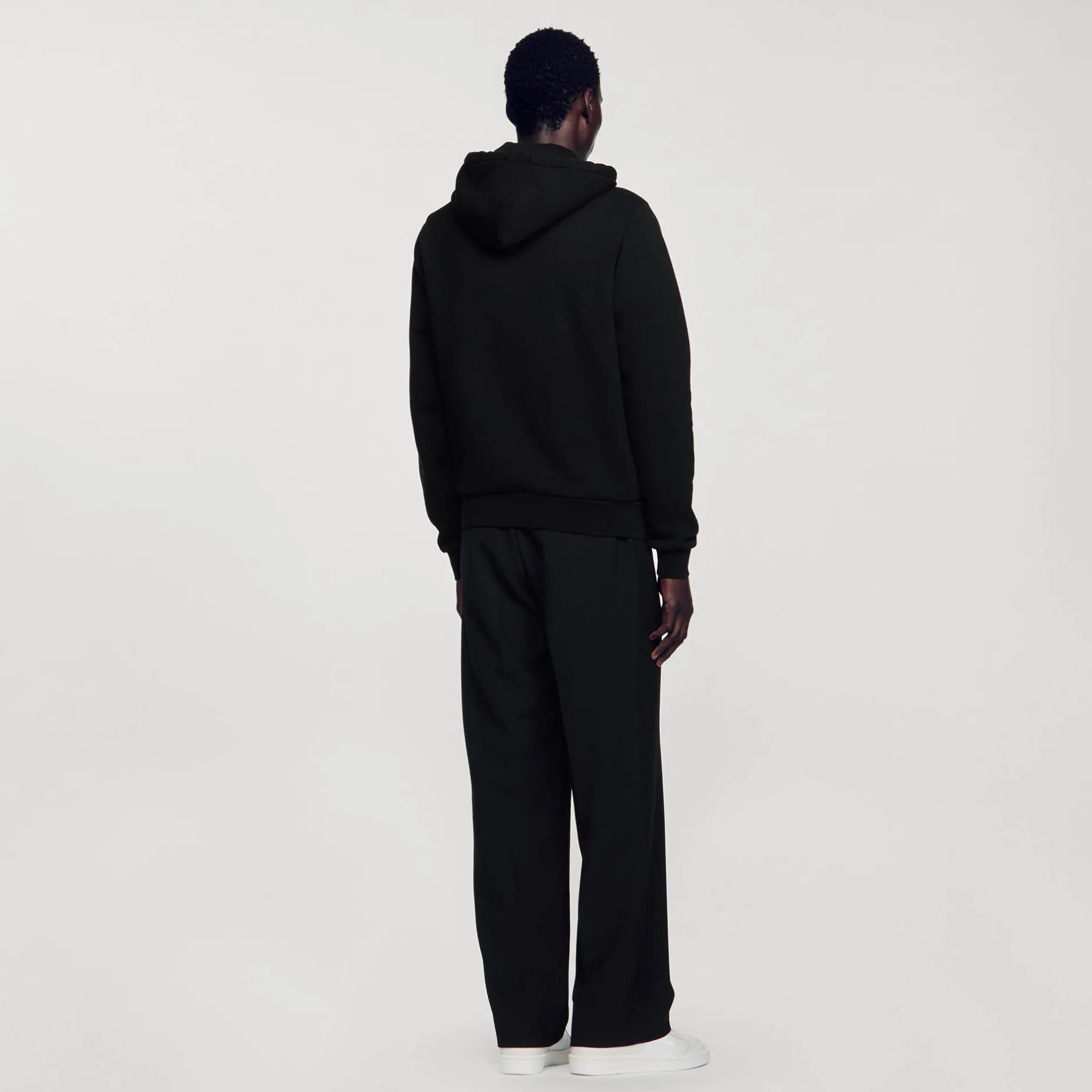 Homme SANDRO Hoodie Molletonné à Capuche
