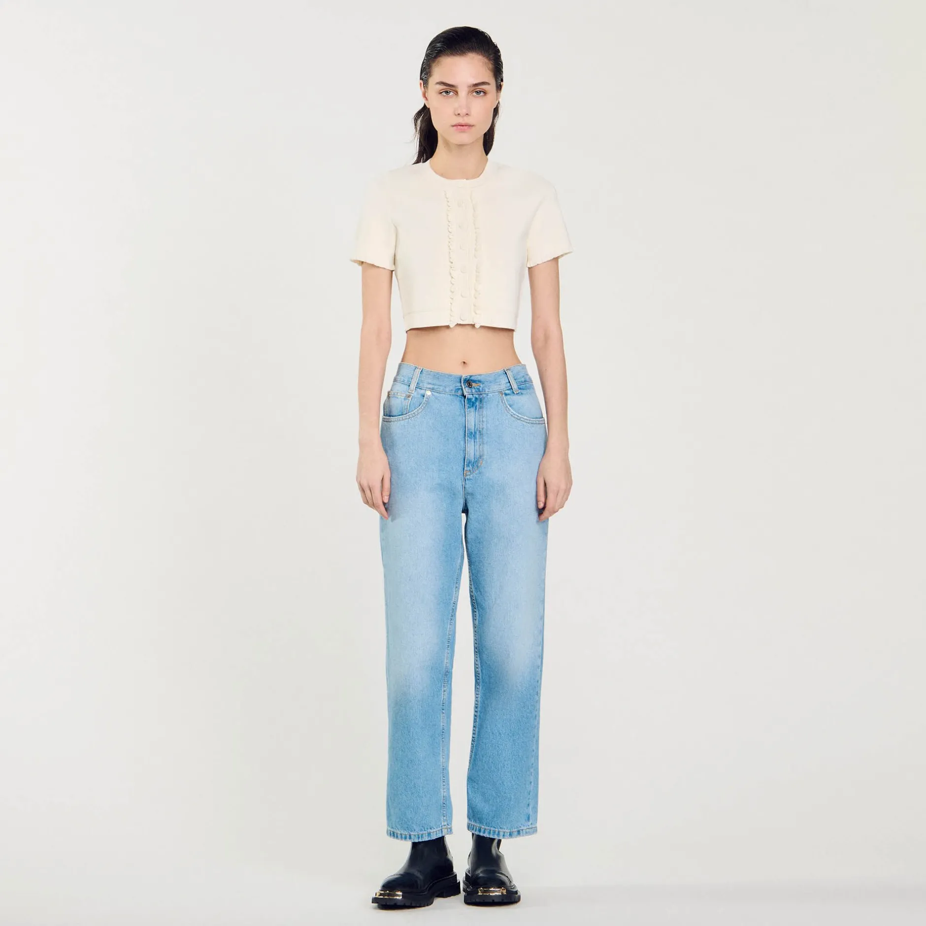 Femme SANDRO Jean Droit Taille Basse