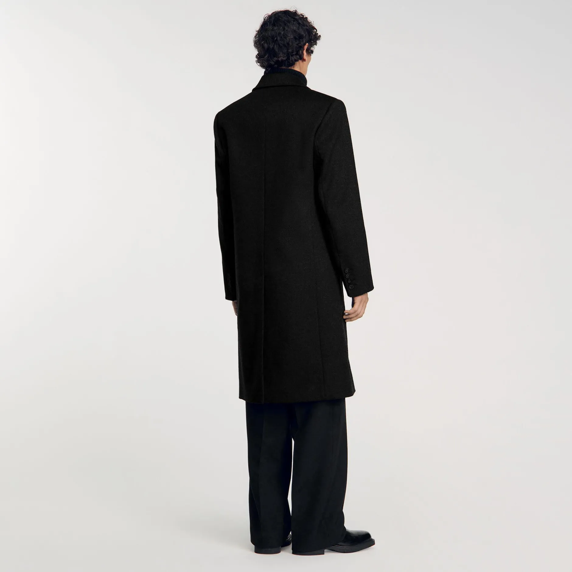 Homme SANDRO Manteau 3/4 Croisé