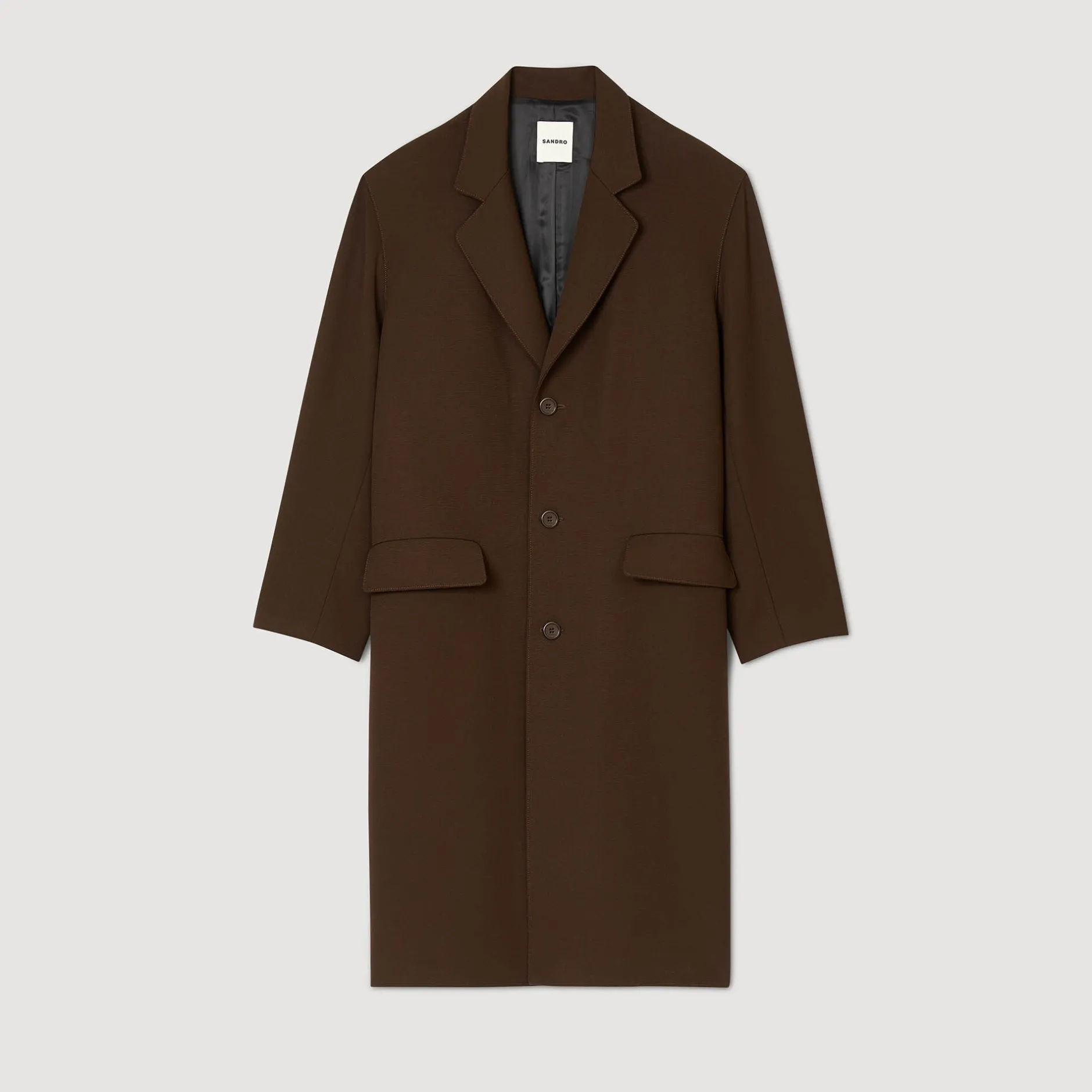 Homme SANDRO Manteau En Laine