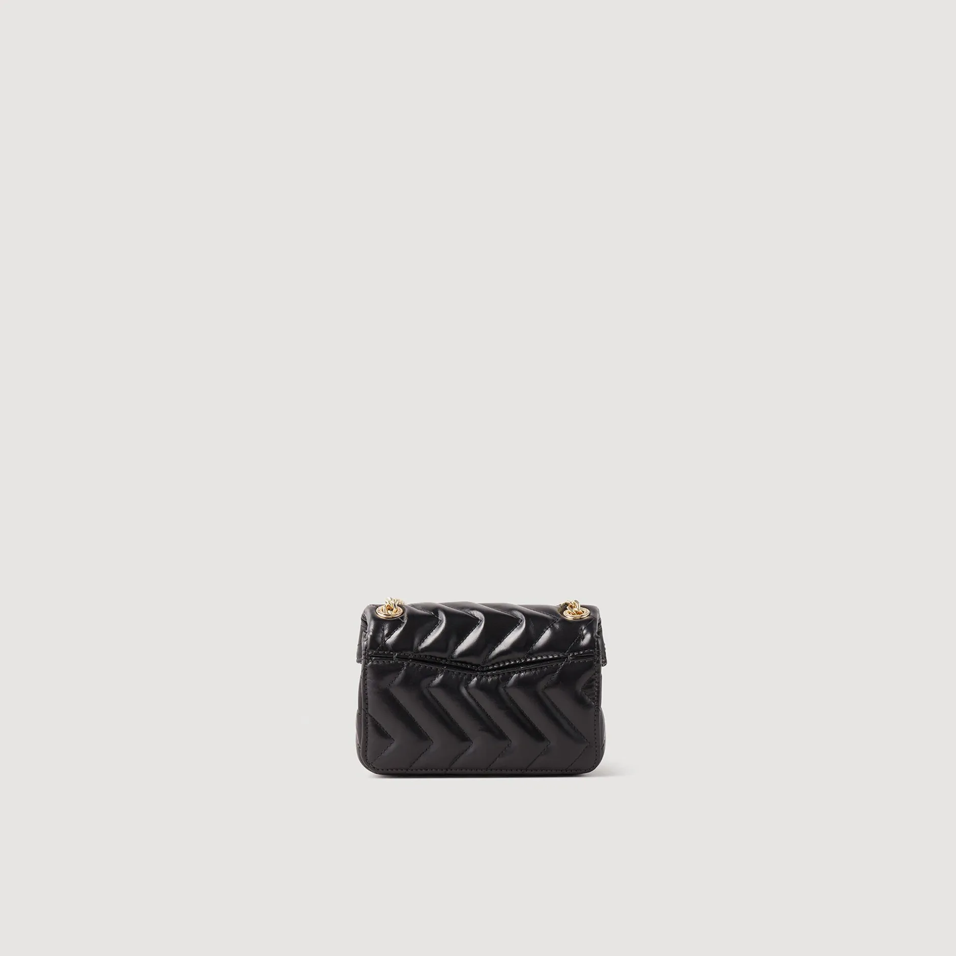 Femme SANDRO Mini Sac Yza En Cuir Lisse