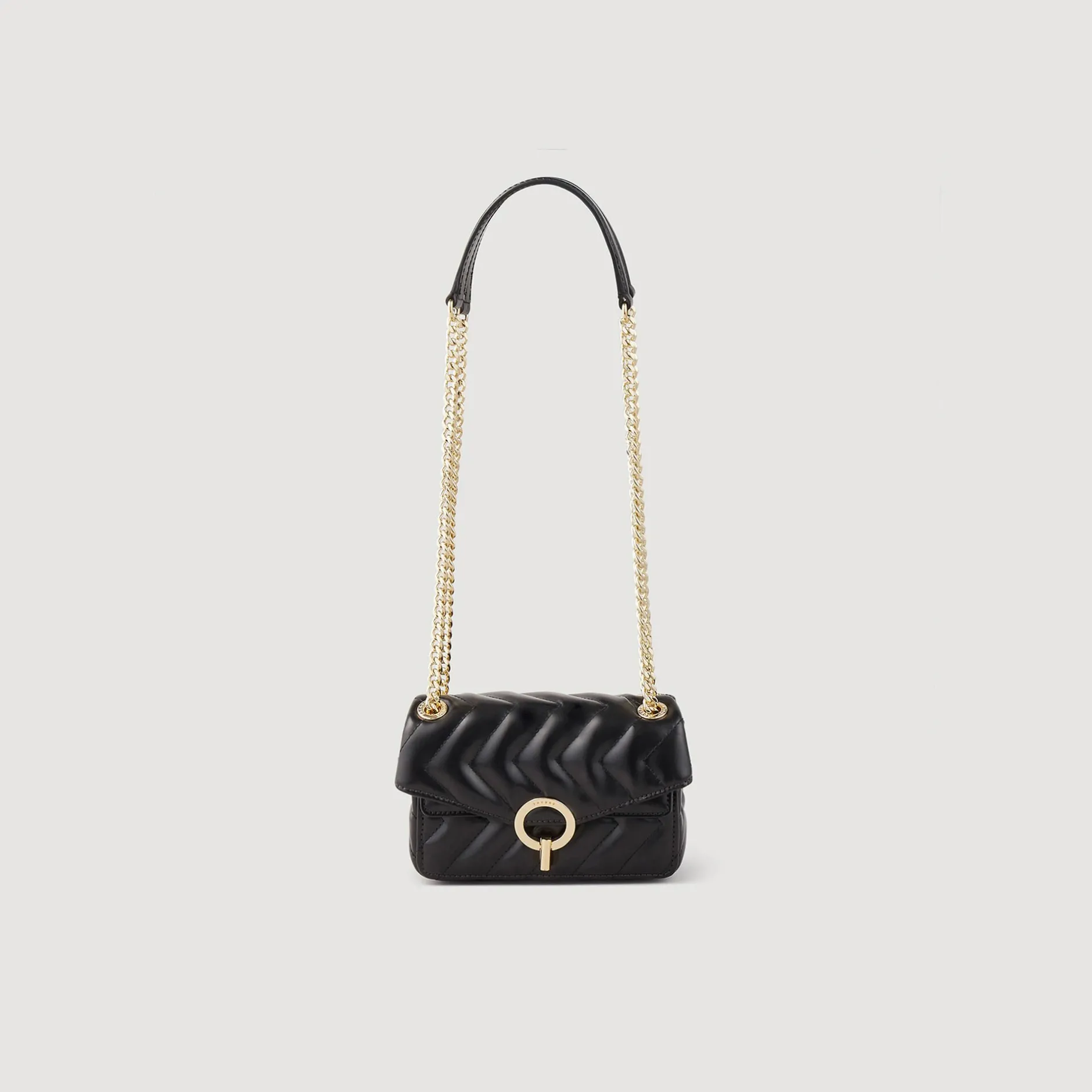 Femme SANDRO Mini Sac Yza En Cuir Lisse