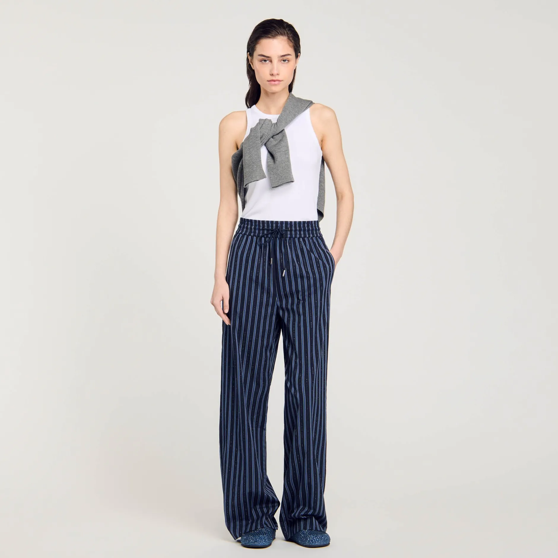 Femme SANDRO Pantalon à Rayures