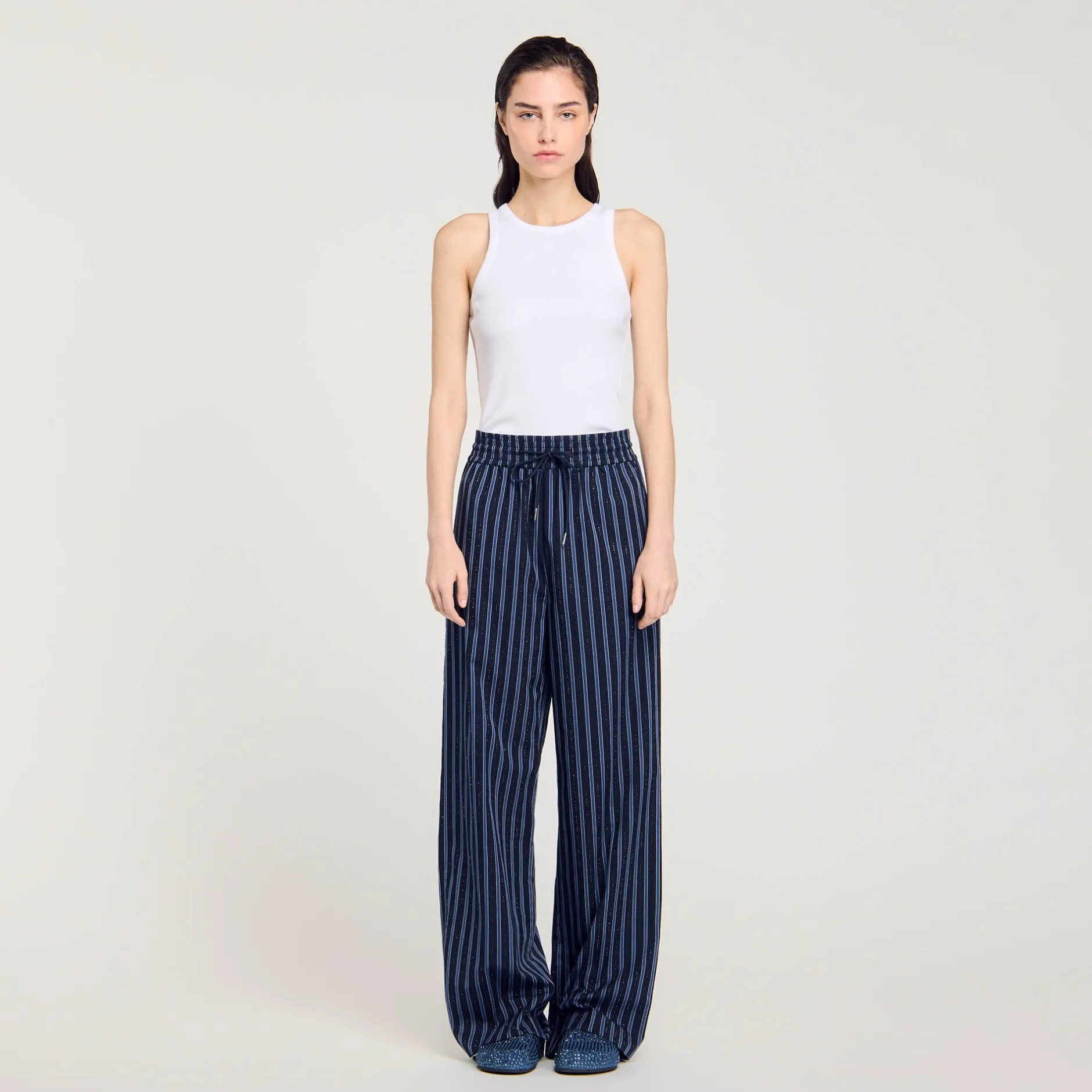 Femme SANDRO Pantalon à Rayures