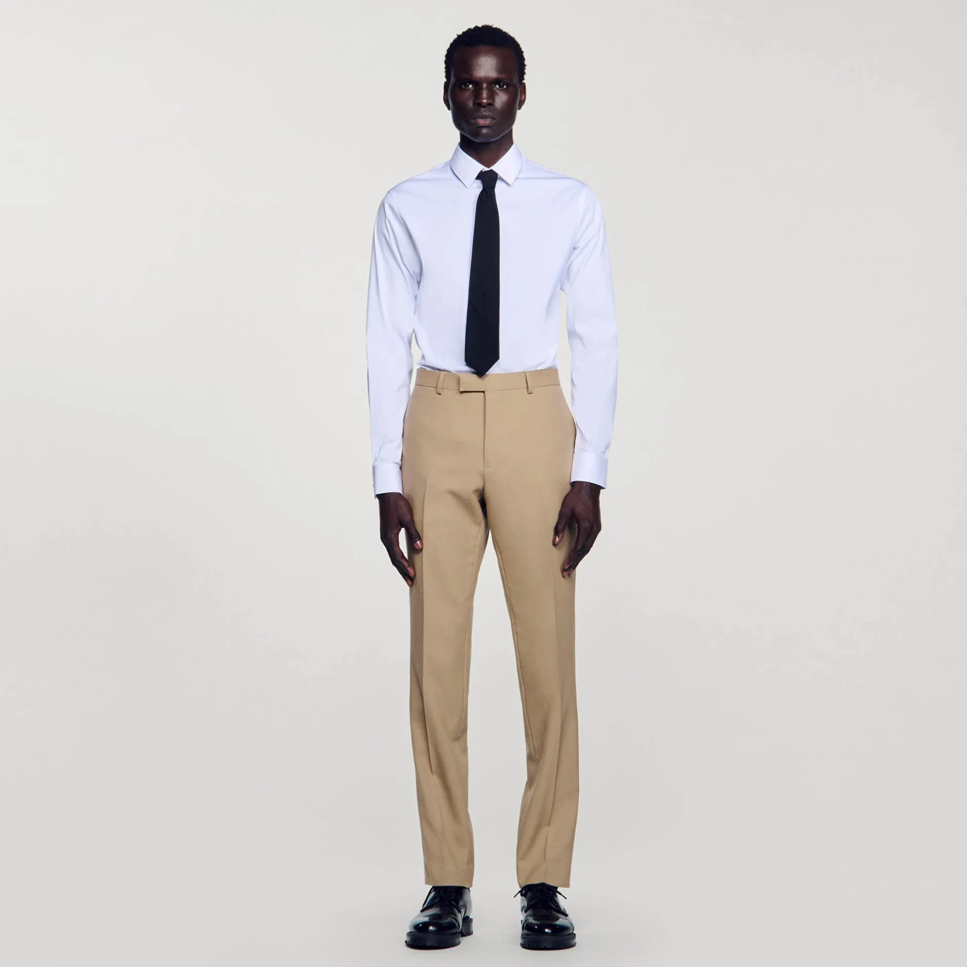 Homme SANDRO Pantalon De Costume En Laine
