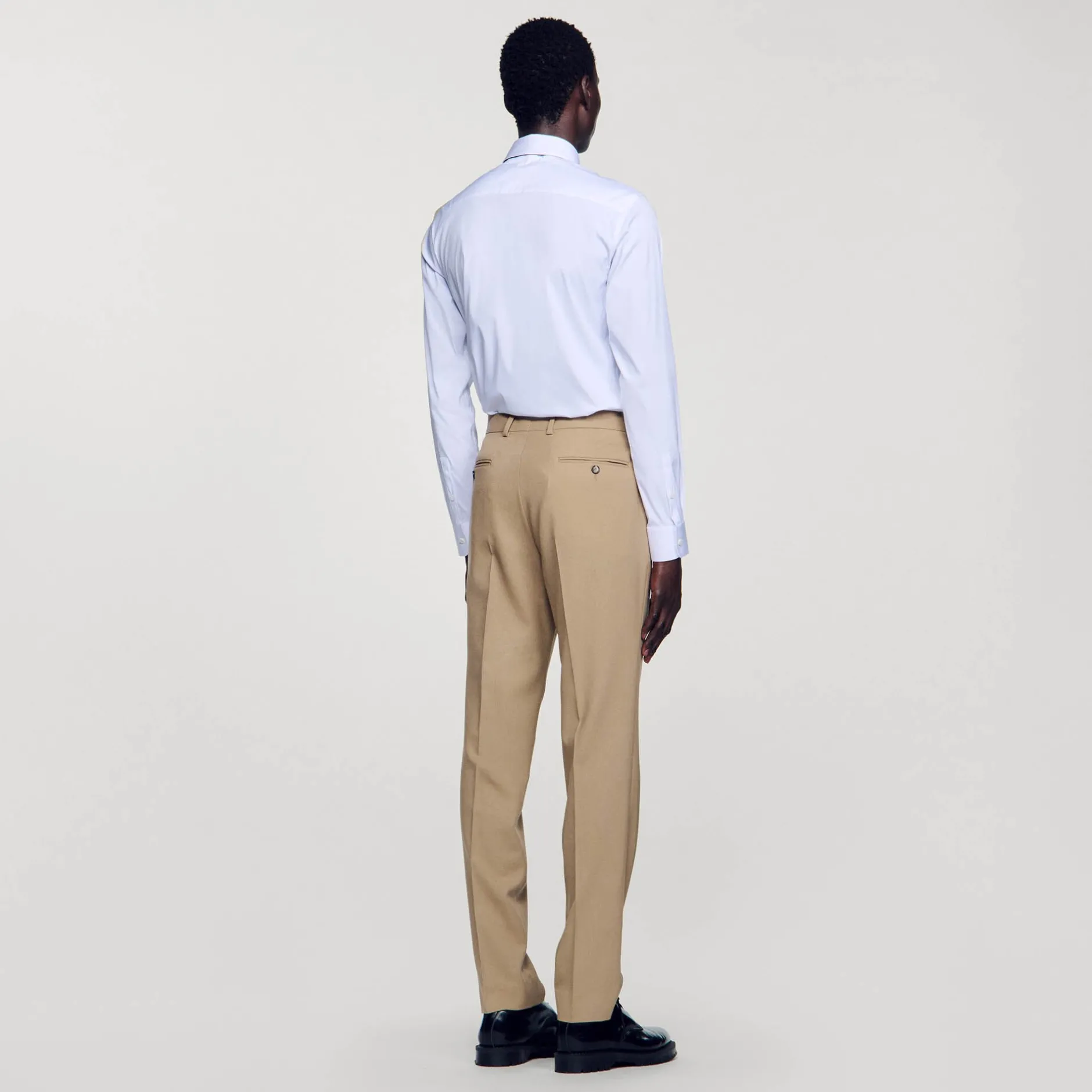 Homme SANDRO Pantalon De Costume En Laine