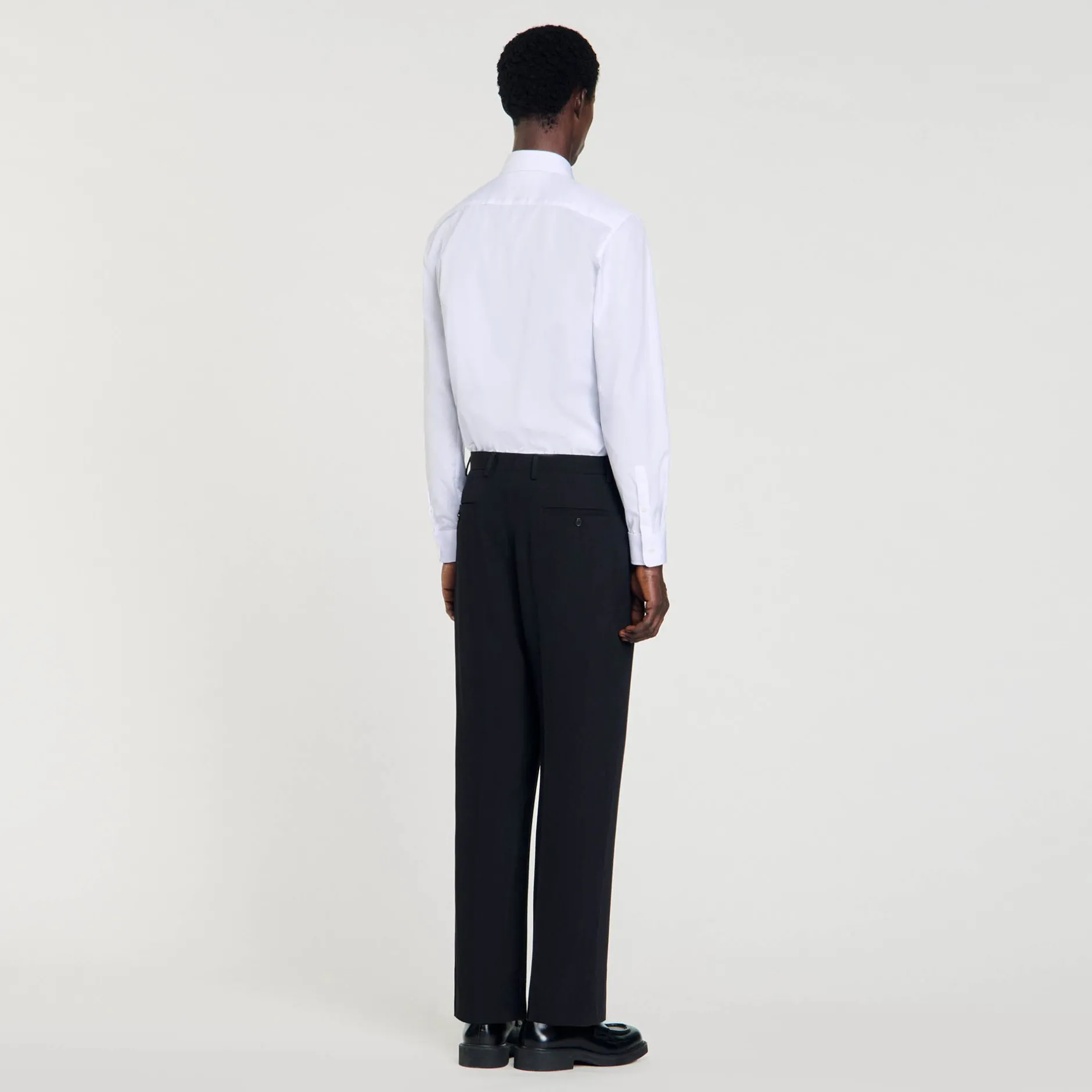 Homme SANDRO Pantalon De Costume En Laine
