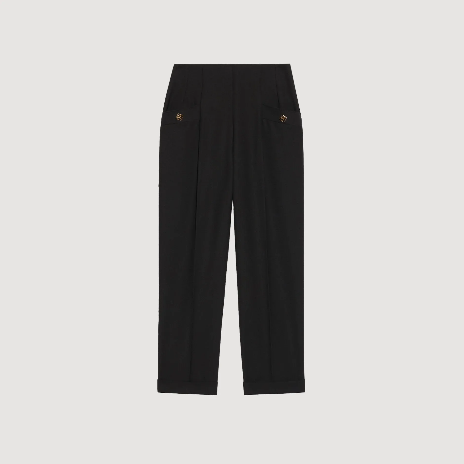 Femme SANDRO Pantalon De Costume Taille Haute