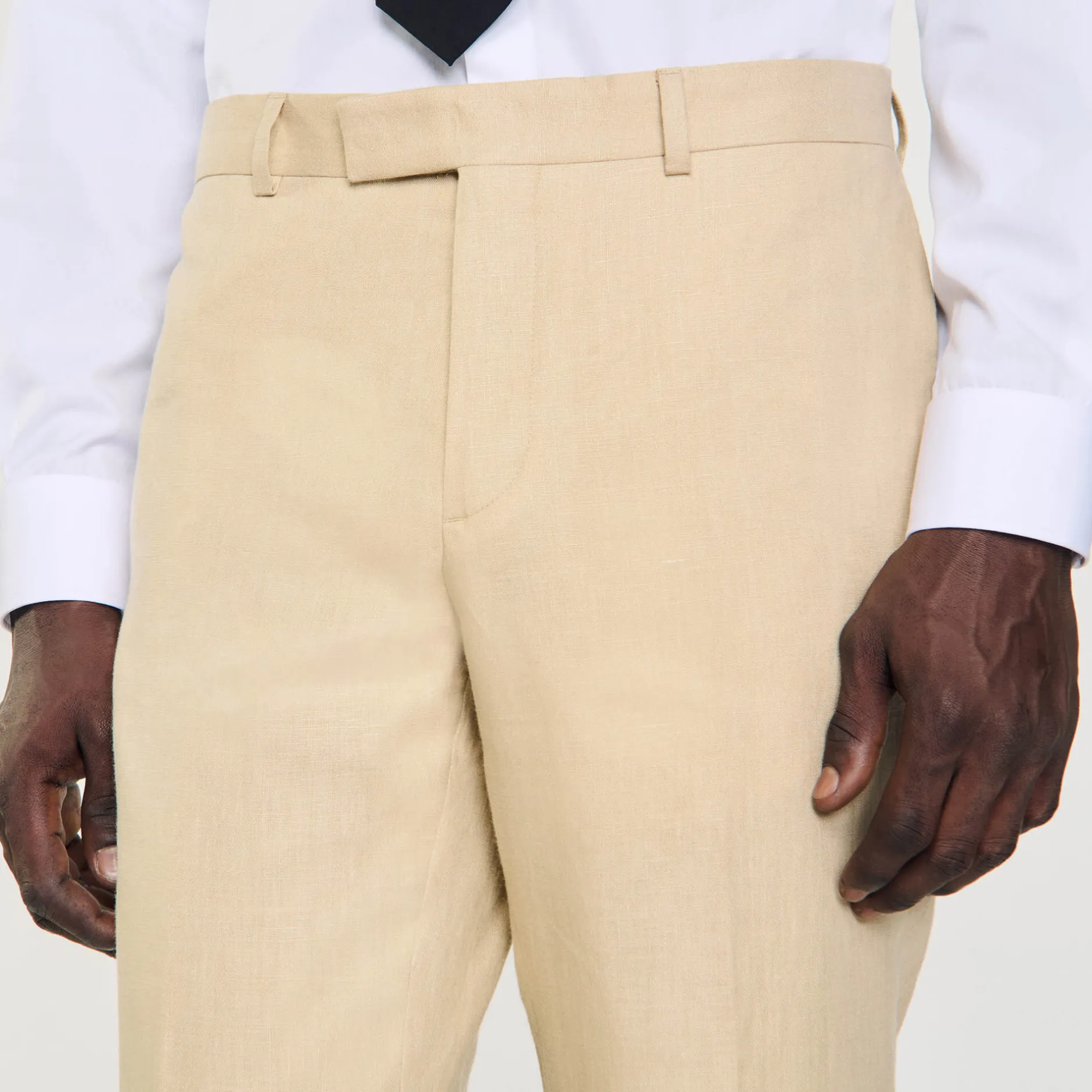 Homme SANDRO Pantalon En Lin