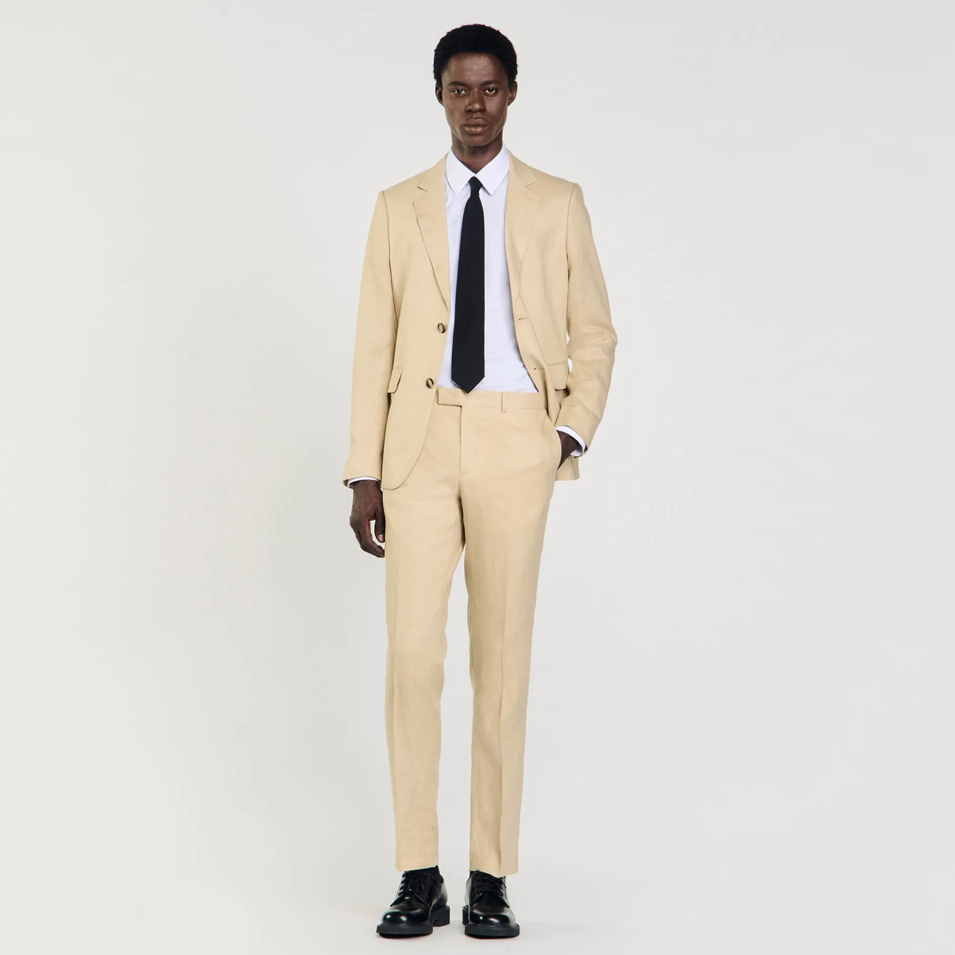 Homme SANDRO Pantalon En Lin