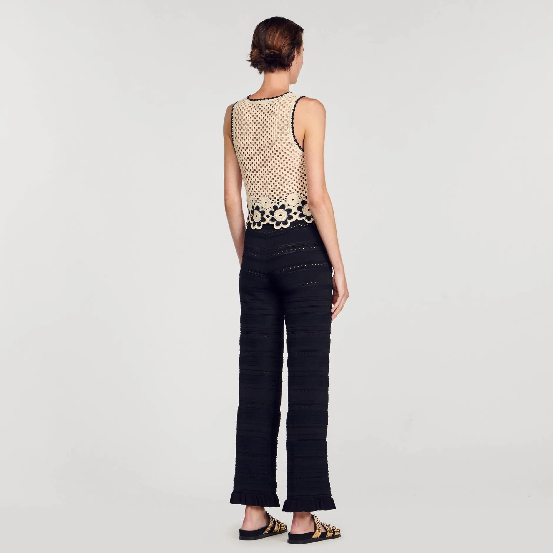 Femme SANDRO Pantalon En Maille
