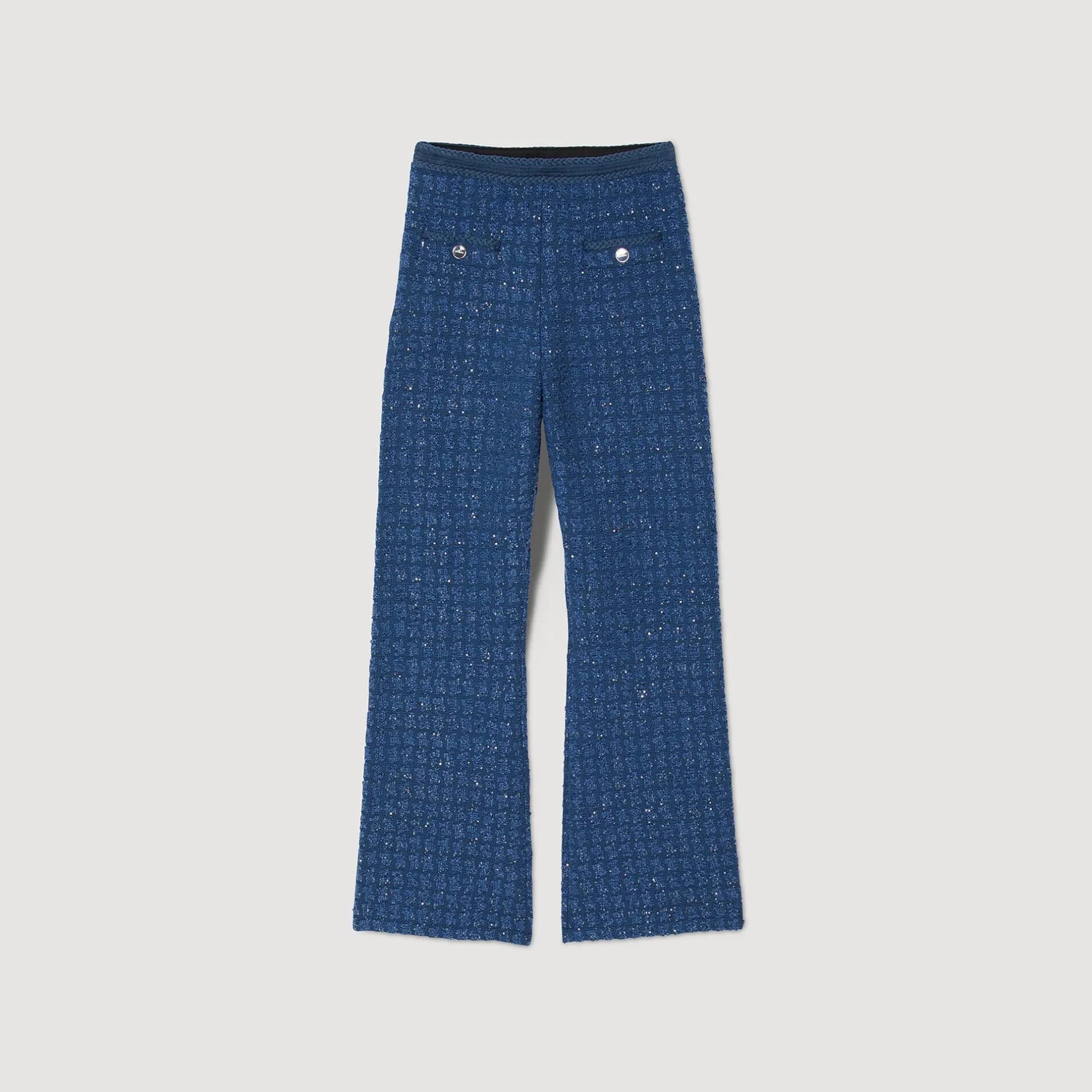 Femme SANDRO Pantalon En Maille Fantaisie
