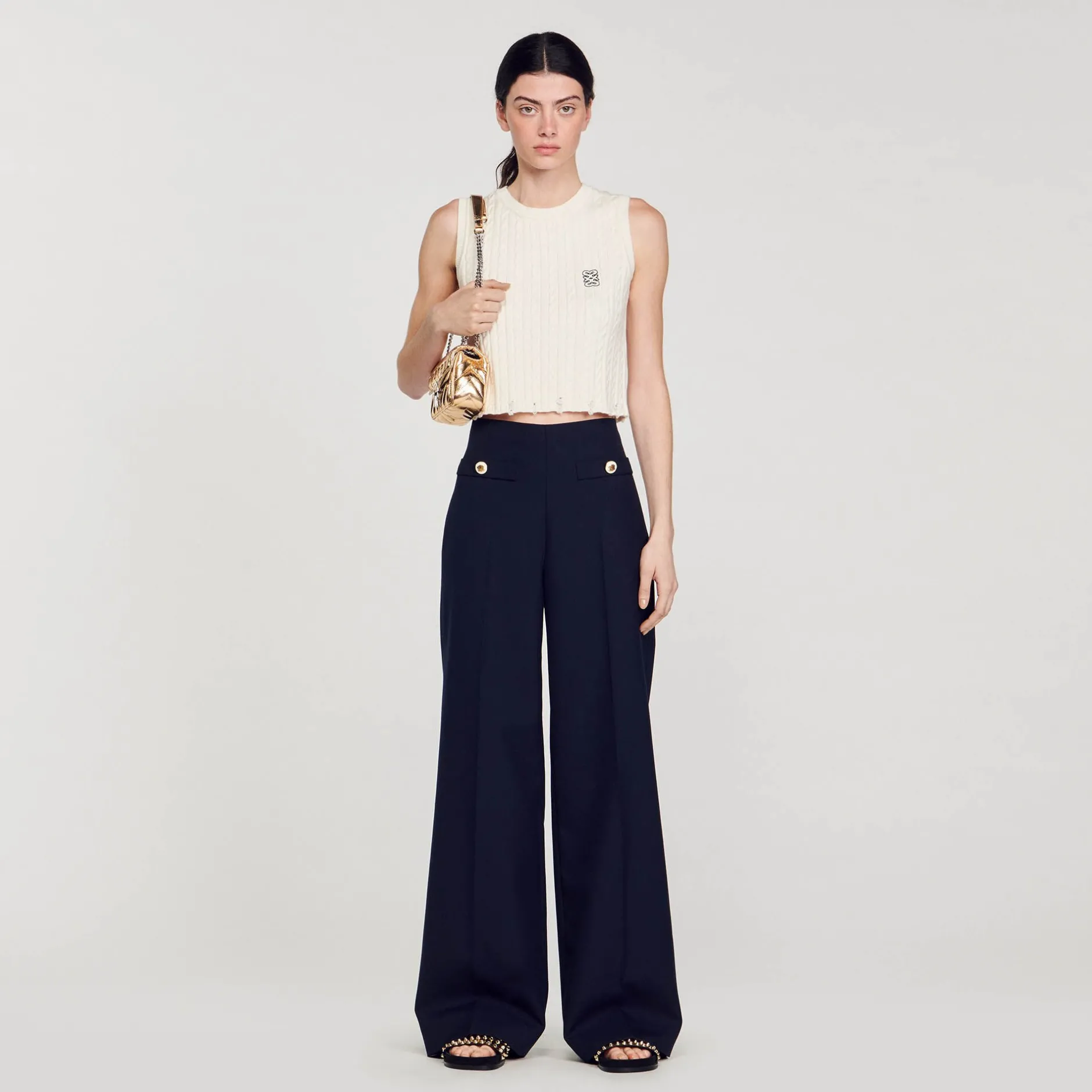 Femme SANDRO Pantalon Large