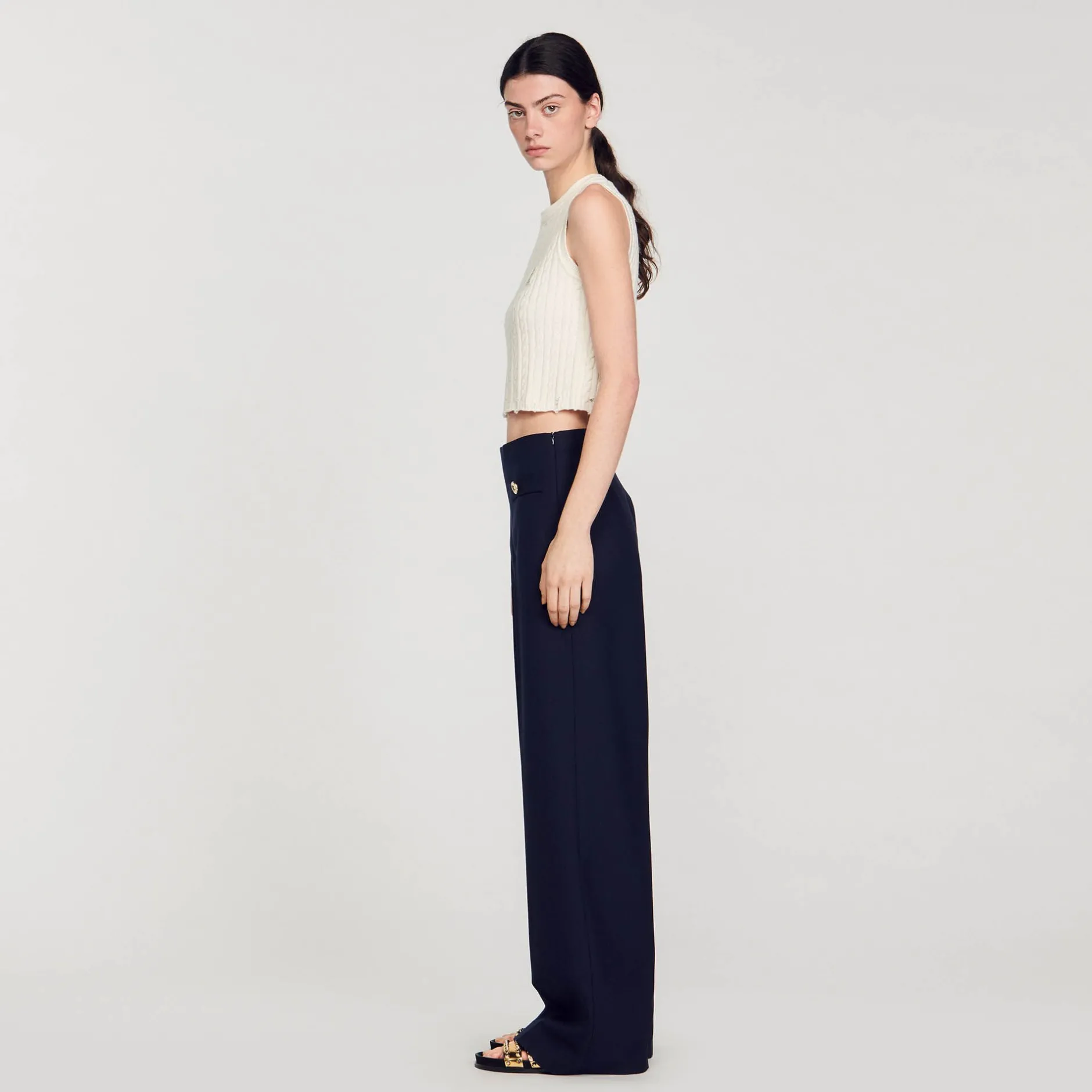 Femme SANDRO Pantalon Large