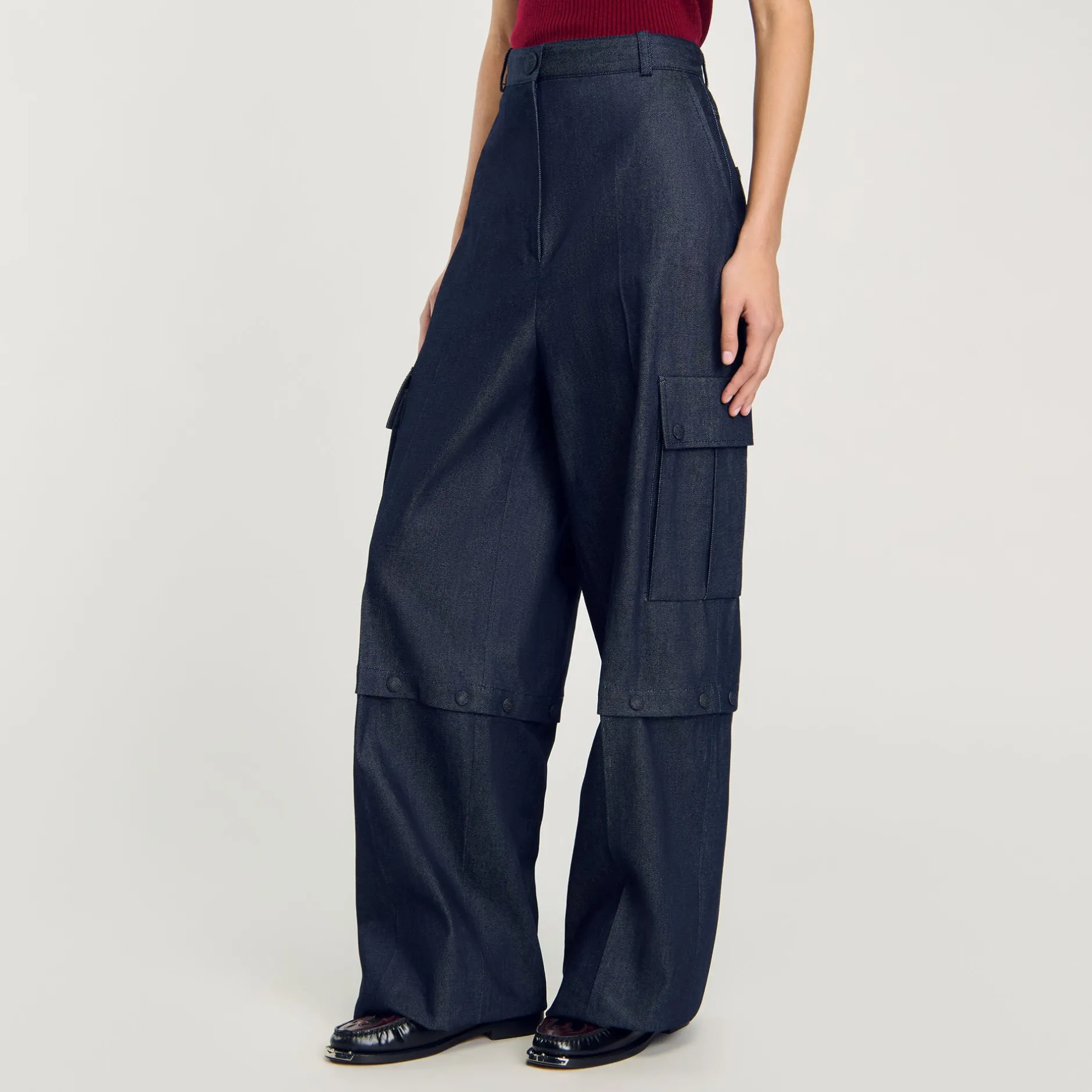 Femme SANDRO Pantalon Modulable En Jean
