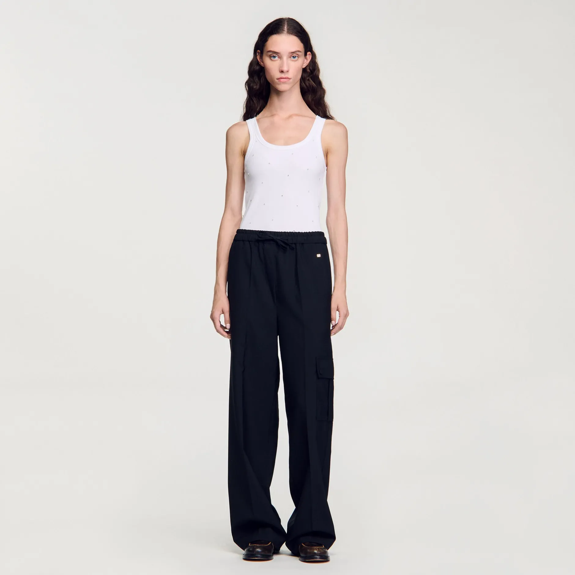 Femme SANDRO Pantalon Taille élastiquée