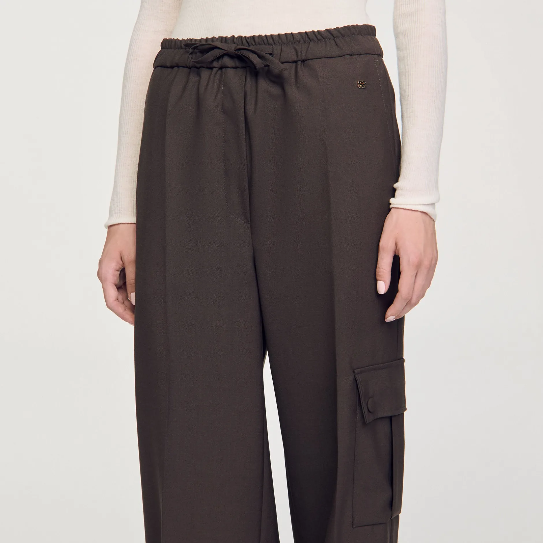 Femme SANDRO Pantalon Taille élastiquée