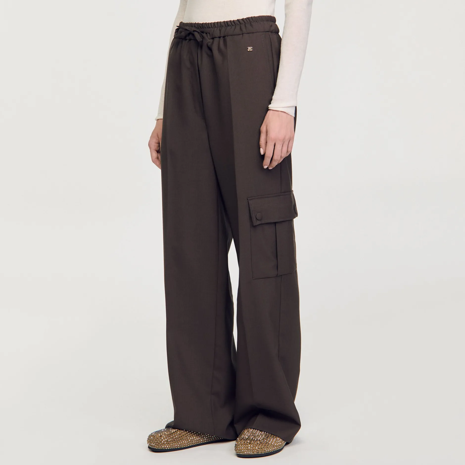 Femme SANDRO Pantalon Taille élastiquée